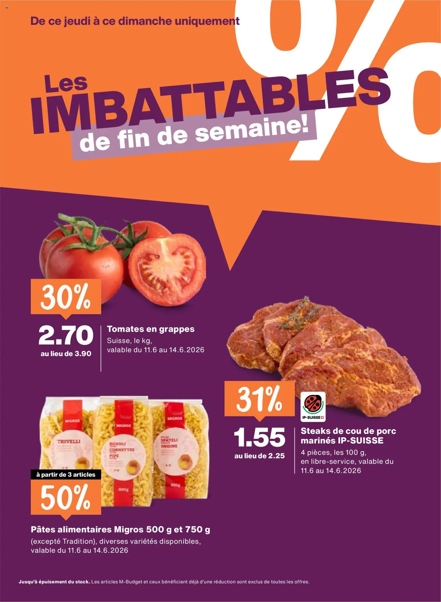 Migros aktionen FR – gültig ab 11.06.2026 | Seite: 24 | Produkte: Pasta