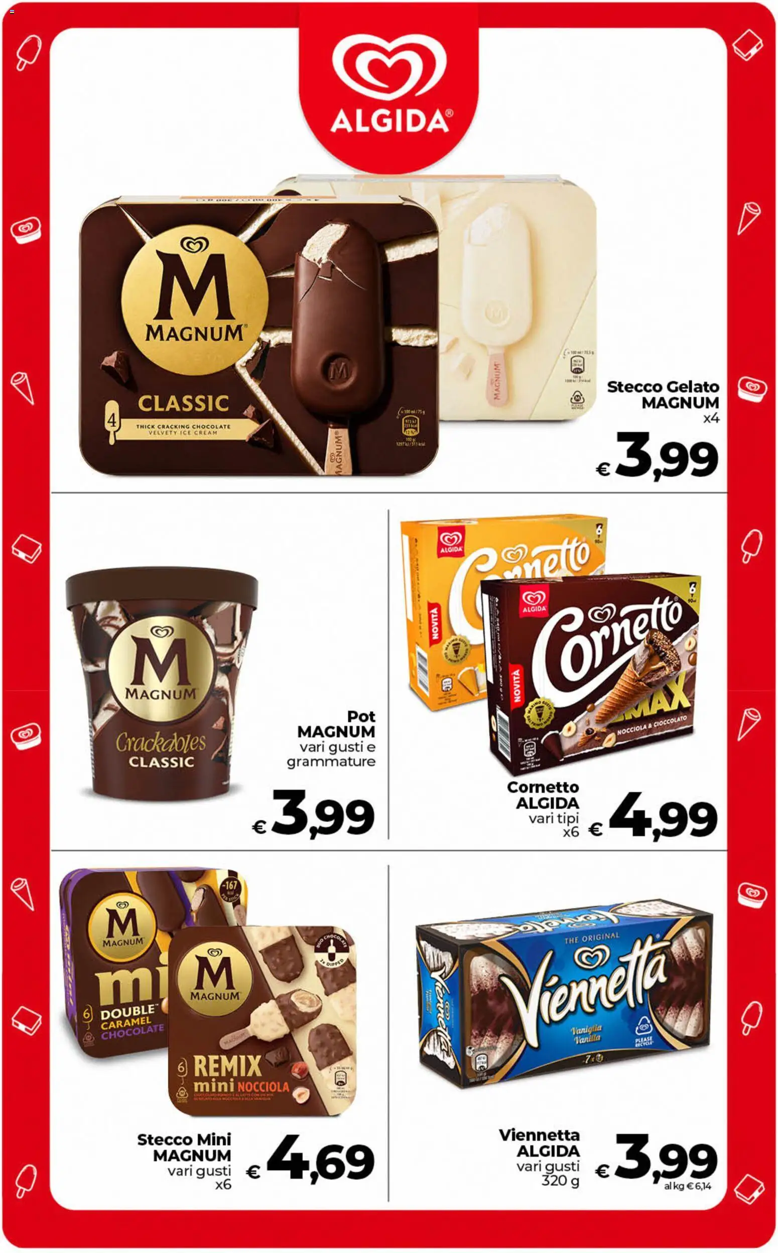 Volantino COOP del 21/07/2026 | Pagina: 24 | Prodotti: Cioccolato, Cornetto, Gelato, The