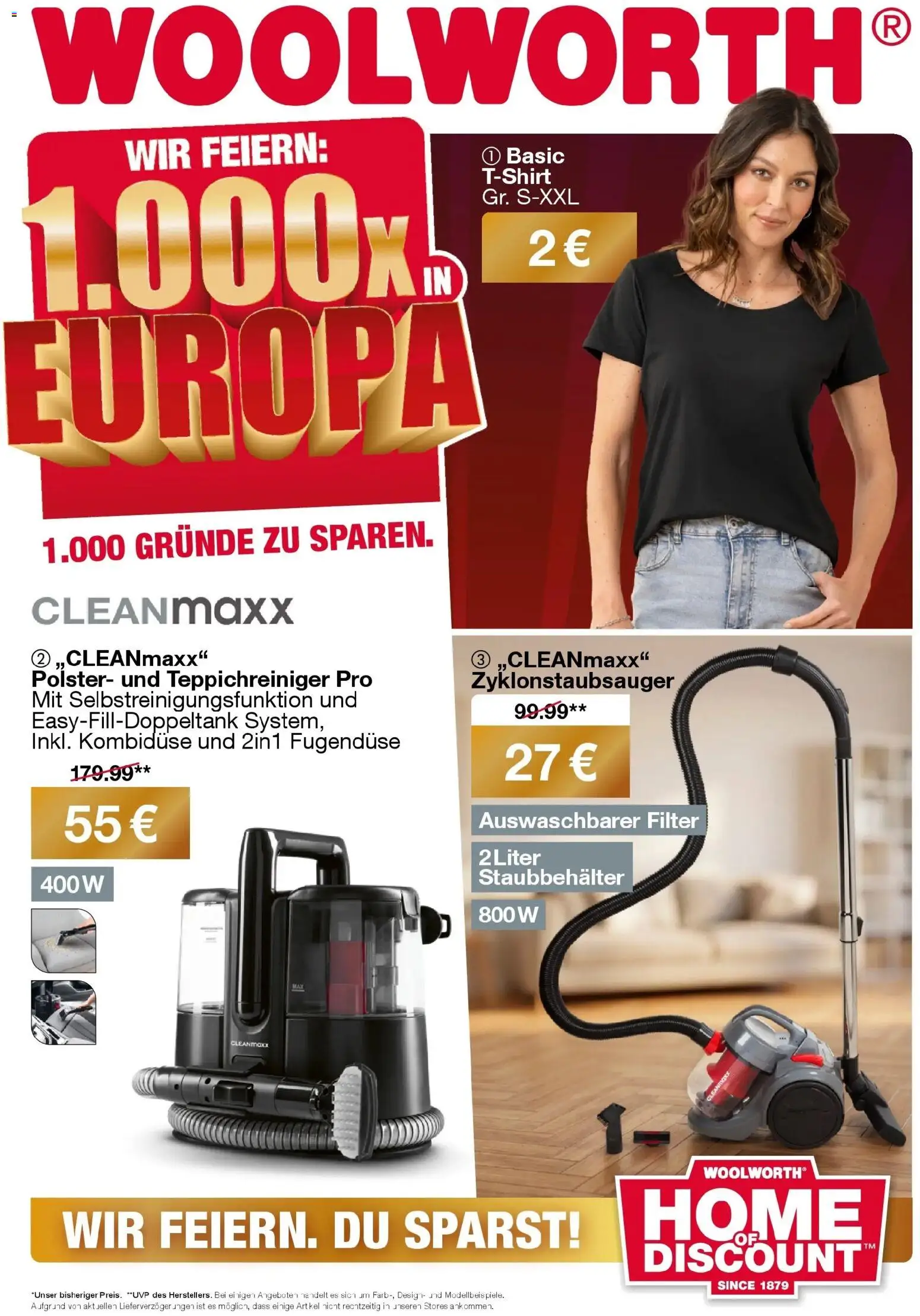 Woolworth Wir feiern 1.000x in Europa! gültig ab 27.02.2026 | Seite: 1