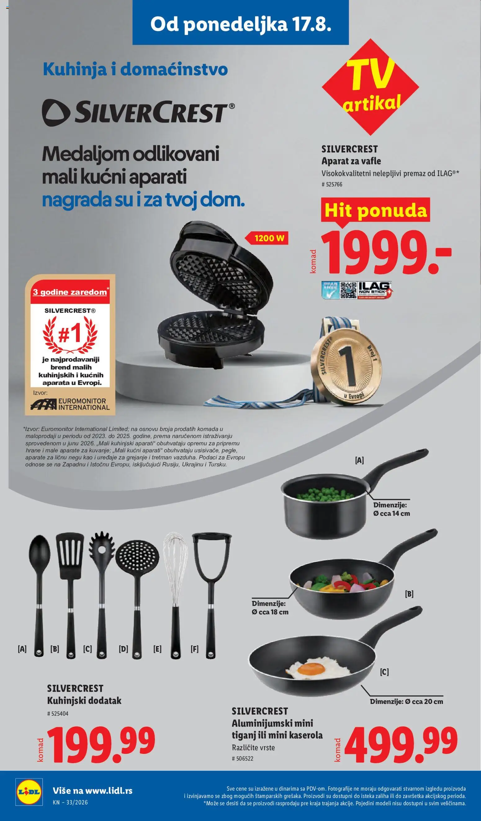 Lidl katalog - važi od 13.08.2026 | Strana: 94 | Proizvode: Silvercrest, Kuhinja, Tiganj