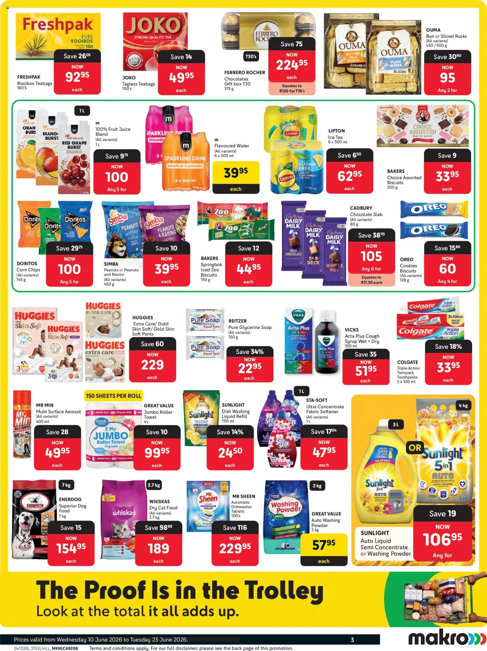 New Makro catalogue – valid from 10.06.2026 | Page: 3 | Products: Box, Rusks, Chips, Toothpaste