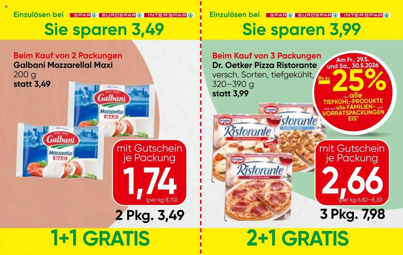 Spar Gutscheinheft gültig ab 28.05.2026 | Seite: 7 | Produkte: Pizza
