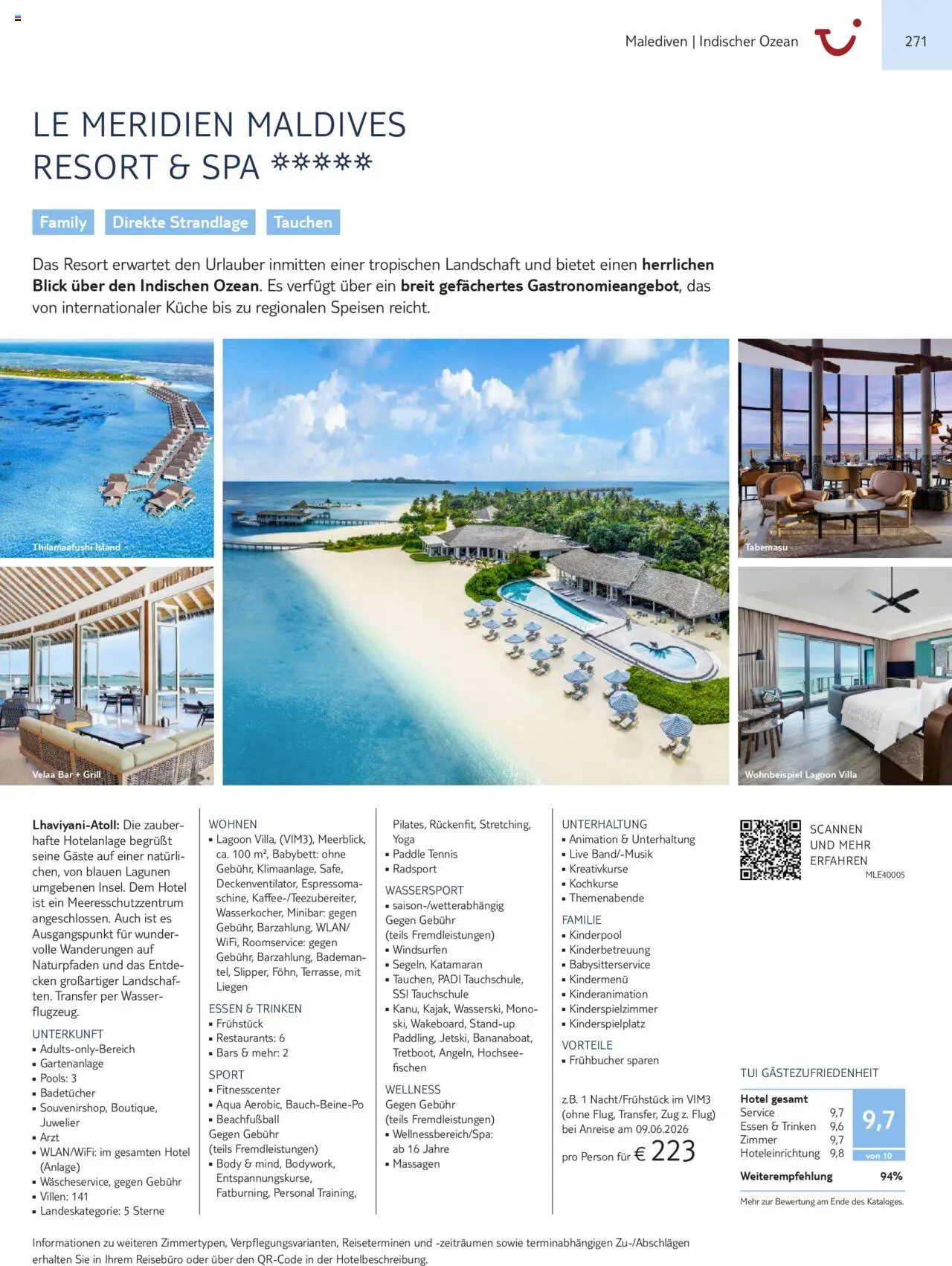 Aida - Asien, Afrika, Orient & Indischer Ozean 2025/26 – gültig ab 01.11.2025 | Seite: 271 | Produkte: Grill, Babybett, Küche, Wasser