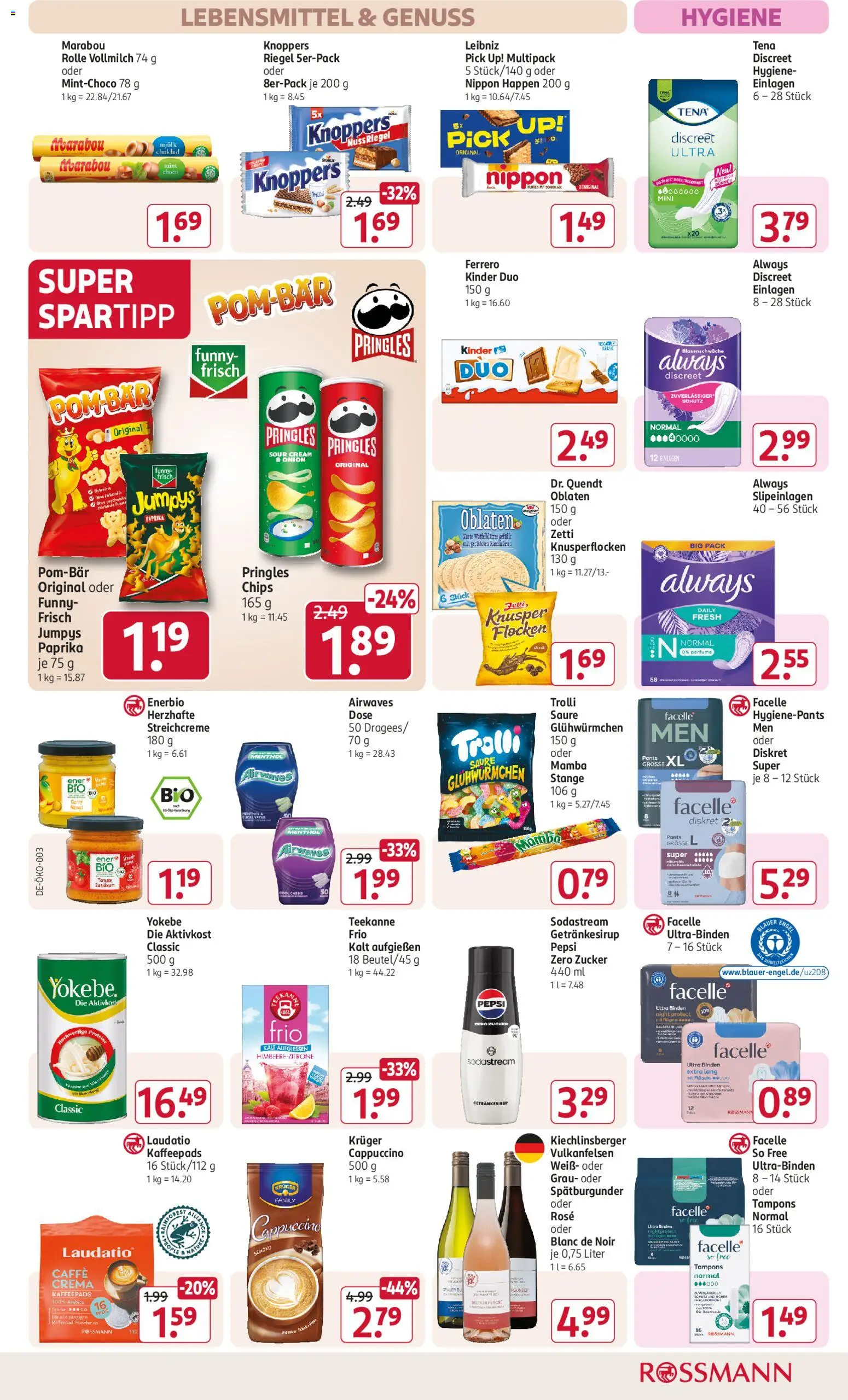 Rossmann Prospekt 	 – gültig ab 13.04.2026 | Seite: 12 | Produkte: POM-BÄR, Paprika, Chips, Sodastream