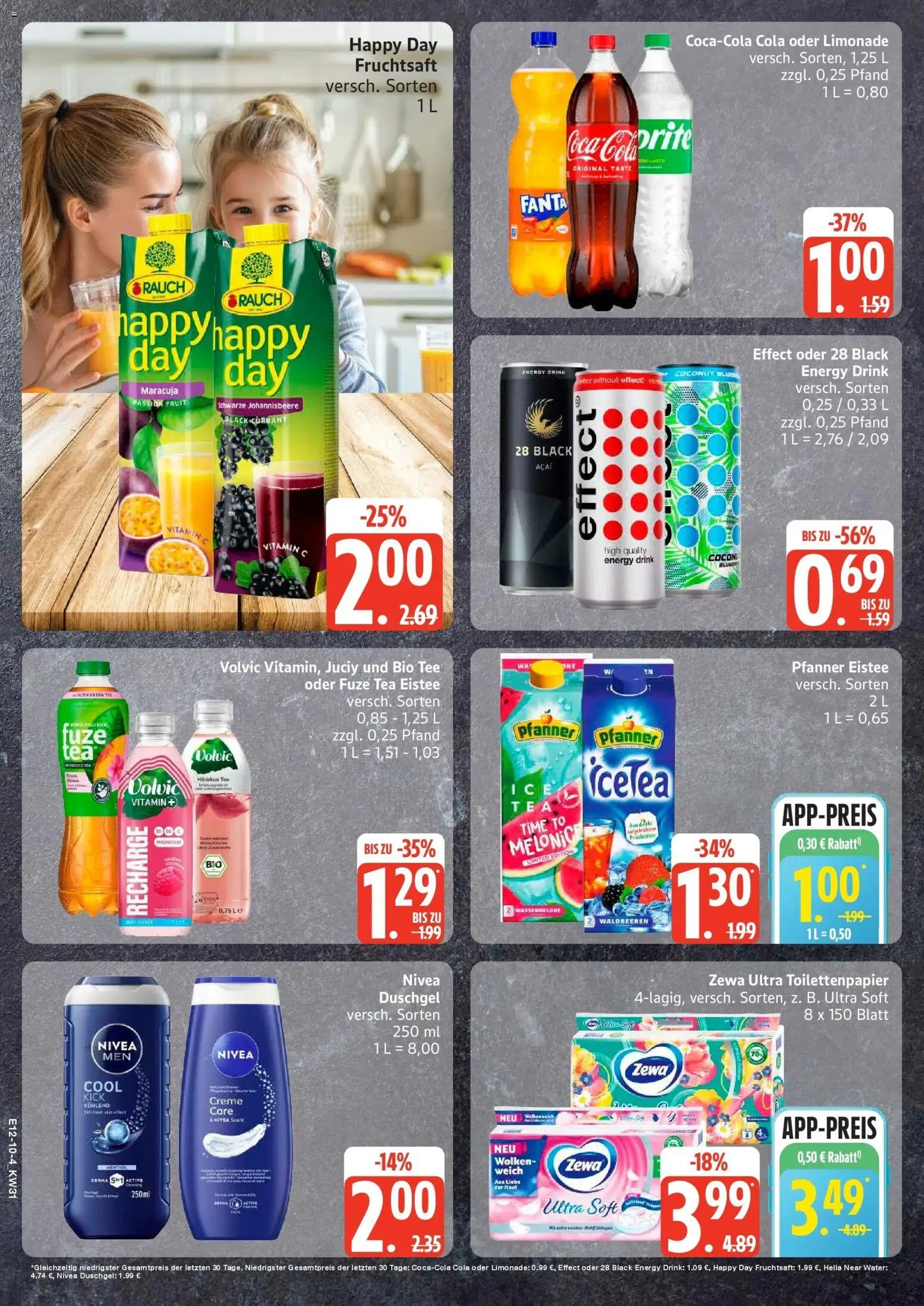 Edeka Prospekt Woldegk – gültig ab 27.07.2026 | Seite: 10 | Produkte: Fanta, Cola, Pfanner eistee, Wassermelone