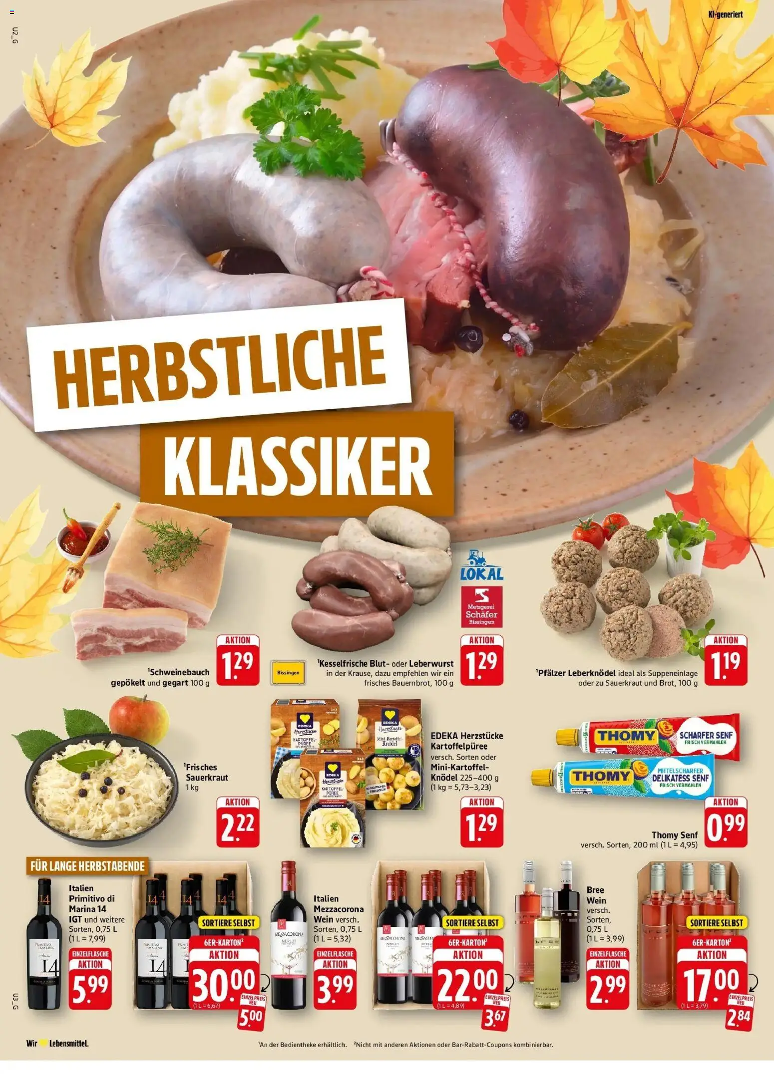 Edeka Prospekt Geislingen (ab 05.10.2026) » Angebote Online | Seite: 2 | Produkte: Leberknödel, Bree, Wein