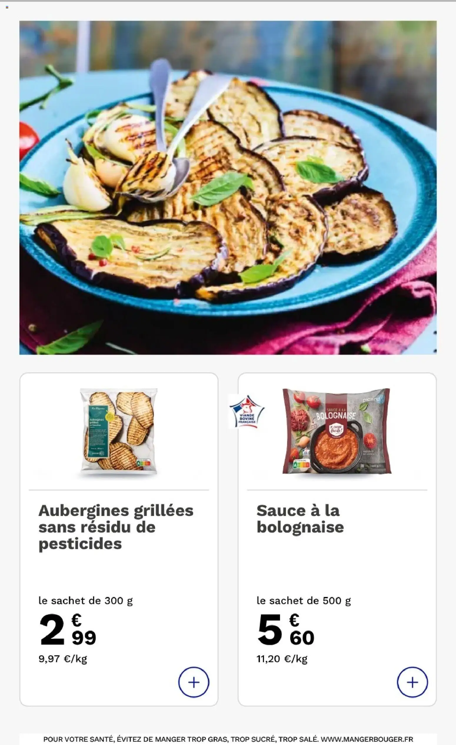 {H1} | Page: 9 | Produits: Viande, Aubergines