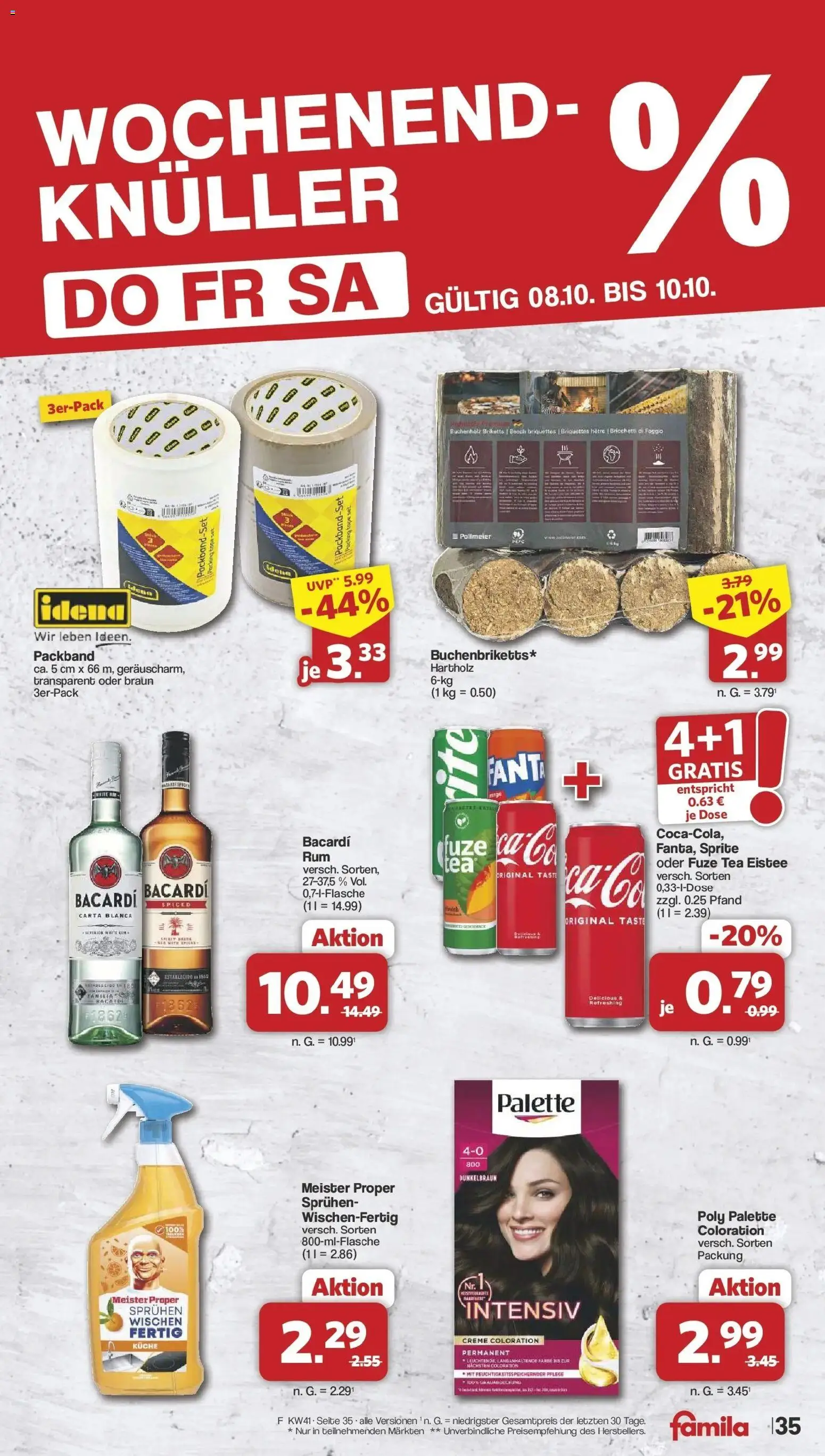 Famila Nordwest Aktueller Prospekt – gültig ab 05.10.2026 | Seite: 37 | Produkte: Fuze tea, Sprite, Küche, Creme