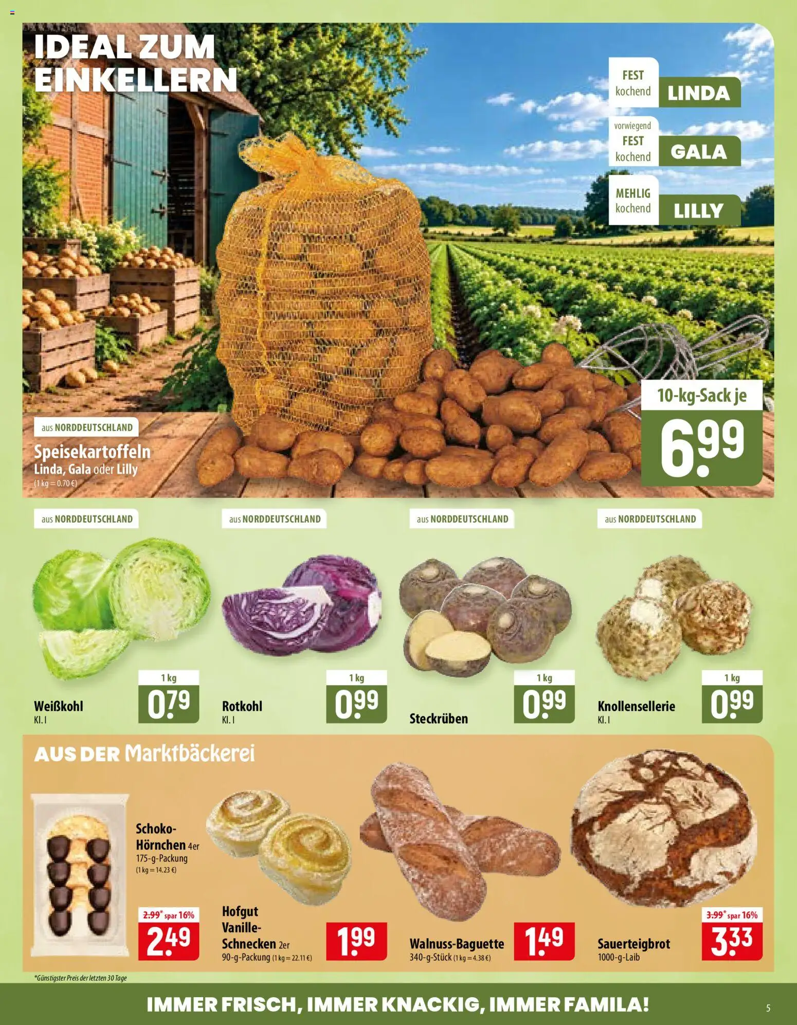 Famila Prospekt – gültig ab 19.10.2026 | Seite: 5 | Produkte: Rotkohl, Vanille