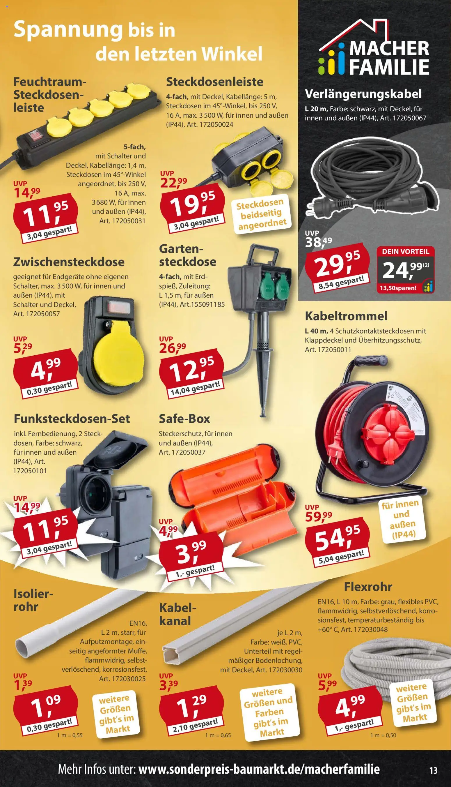 Sonderpreis Baumarkt Prospekt | 13.06.2026 | Wie erhält man einen begrenzten Rabatt? | Deutschland