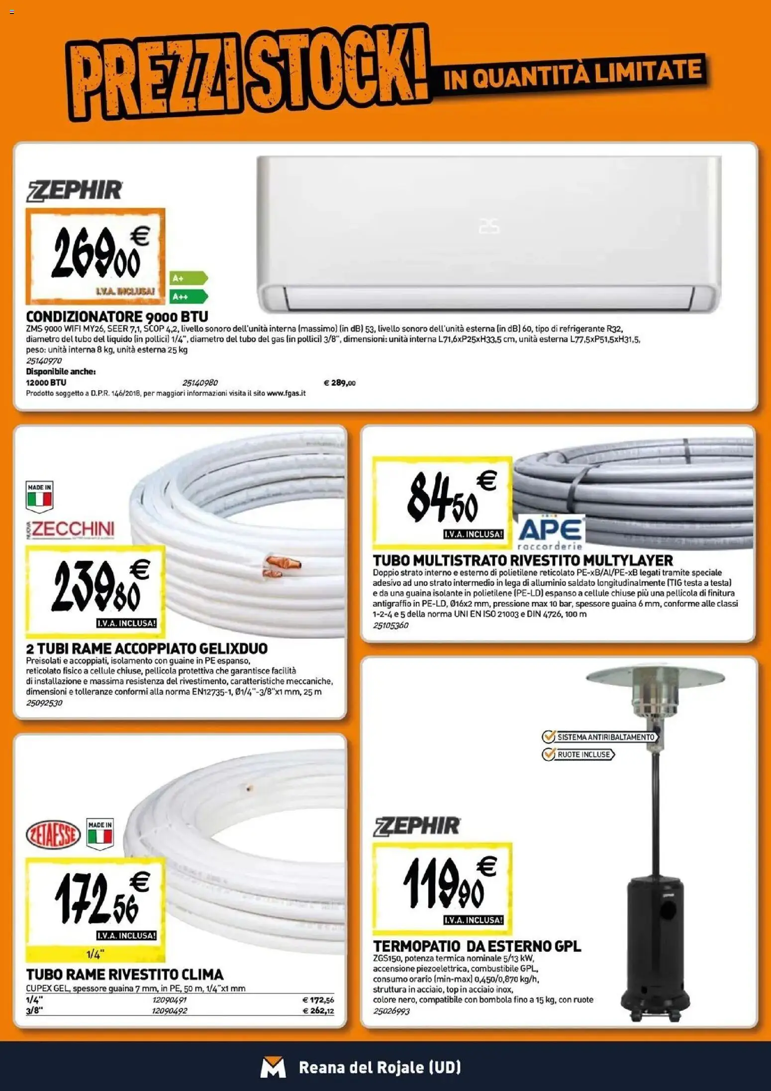 Nuovo TECNOMAT catalogo Reana del Rojale dal 27/08/2026 > offerte anteprima 🛍️ | Pagina: 8 | Prodotti: Top, Tubo, Rame, Condizionatore