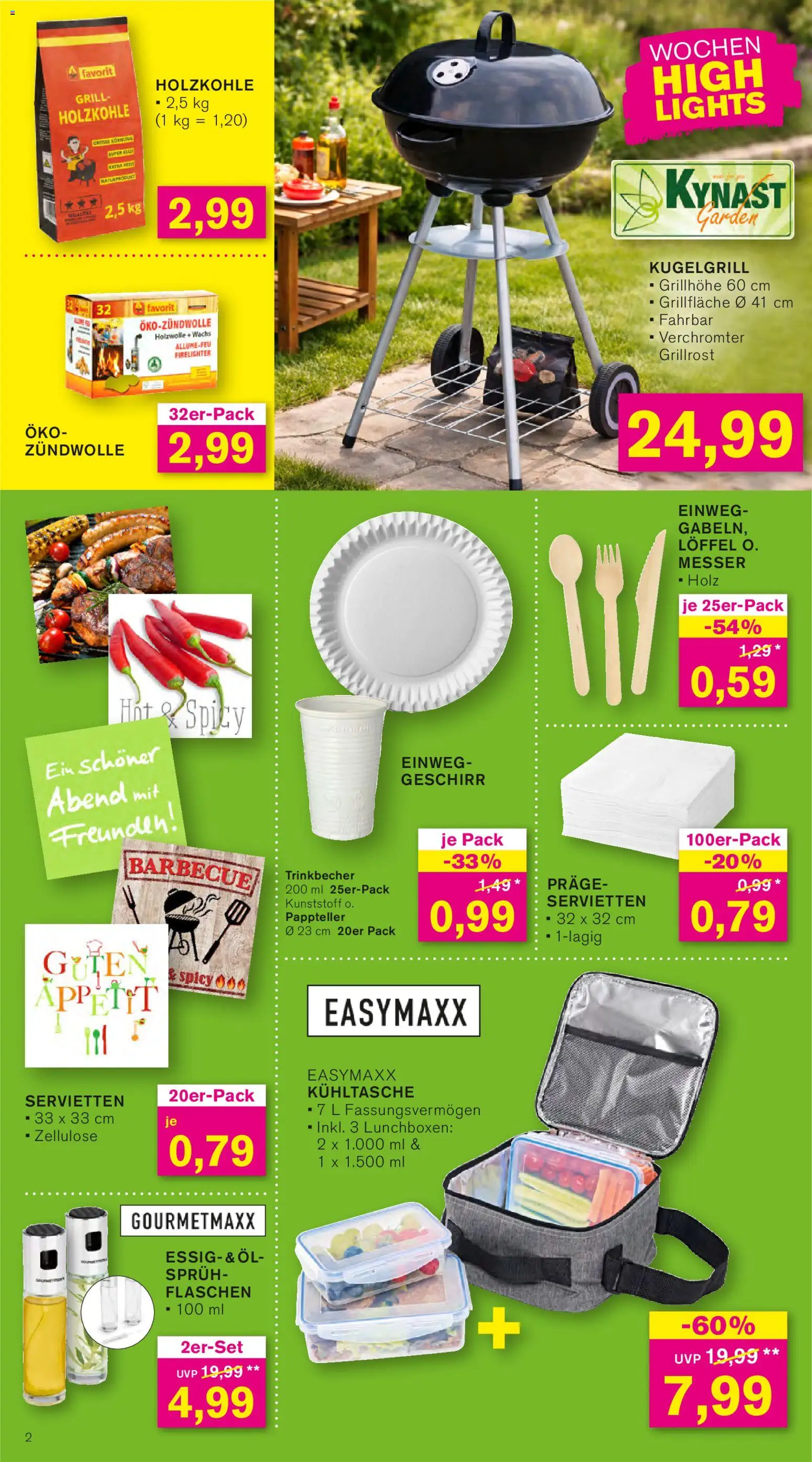 KODi Prospekt 	 – gültig ab 18.05.2026 | Seite: 2 | Produkte: Grill, Öl