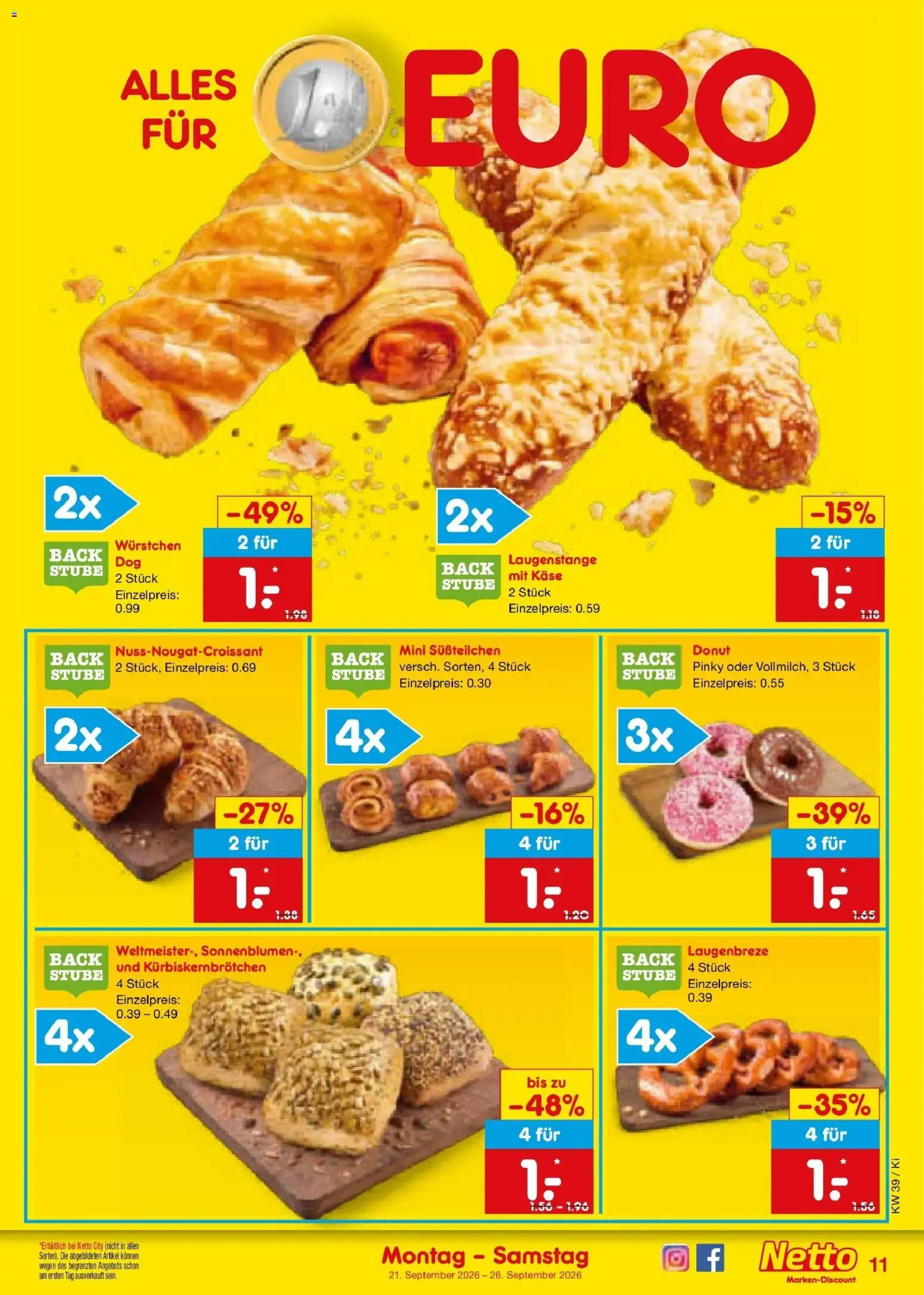 Netto Marken-Discount Prospekt Bad Friedrichshall – gültig ab 21.09.2026 | Seite: 17 | Produkte: Käse