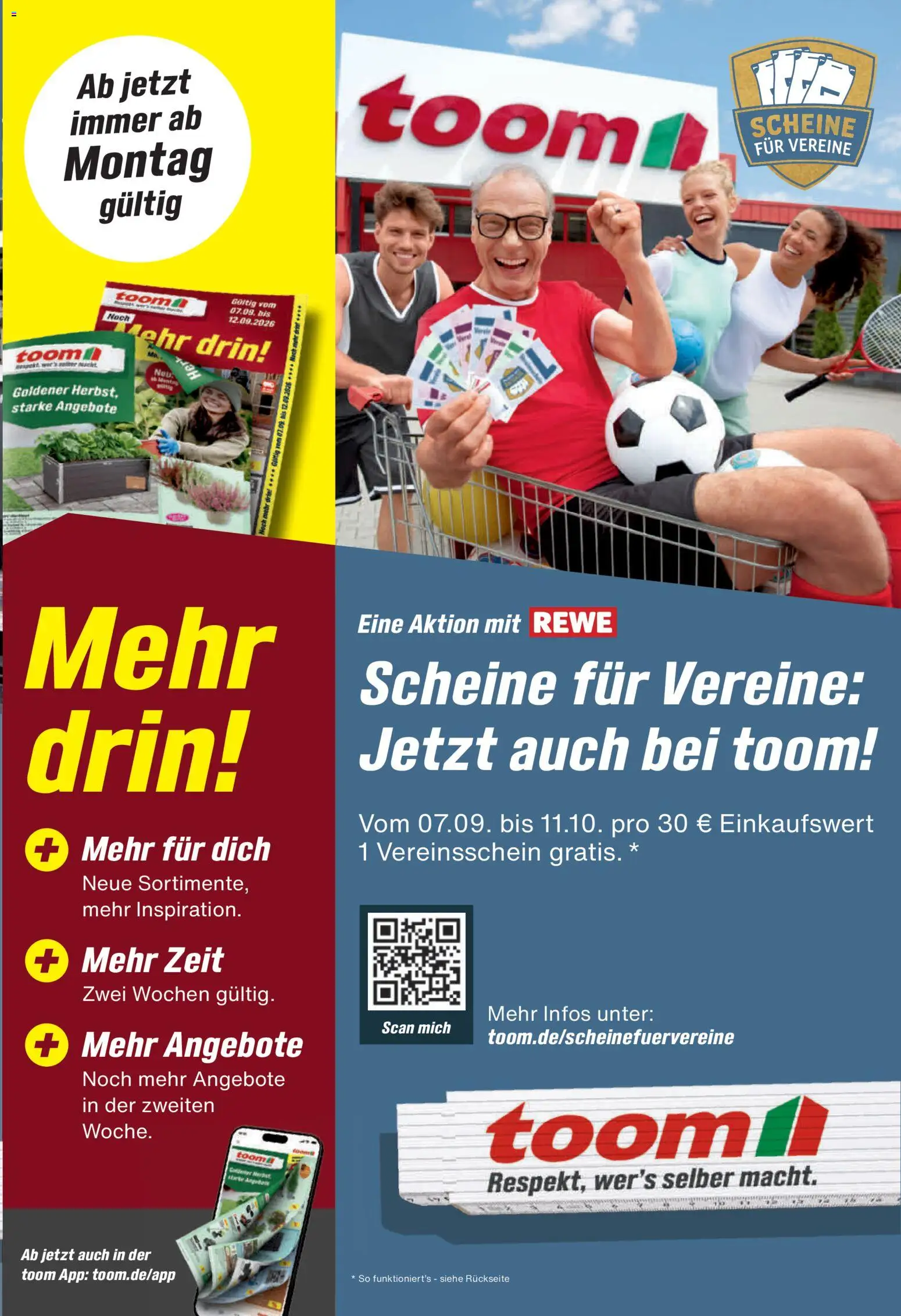 Toom Baumarkt Prospekt – gültig ab 14.09.2026 | Seite: 1