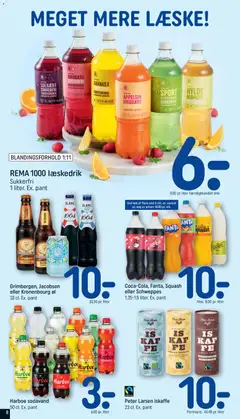 Coca-Cola, Fanta, Squash eller Schweppes, 1.25-1.5 liter. Ex. pant gyldig fra 26.04.2026 | Side: 8