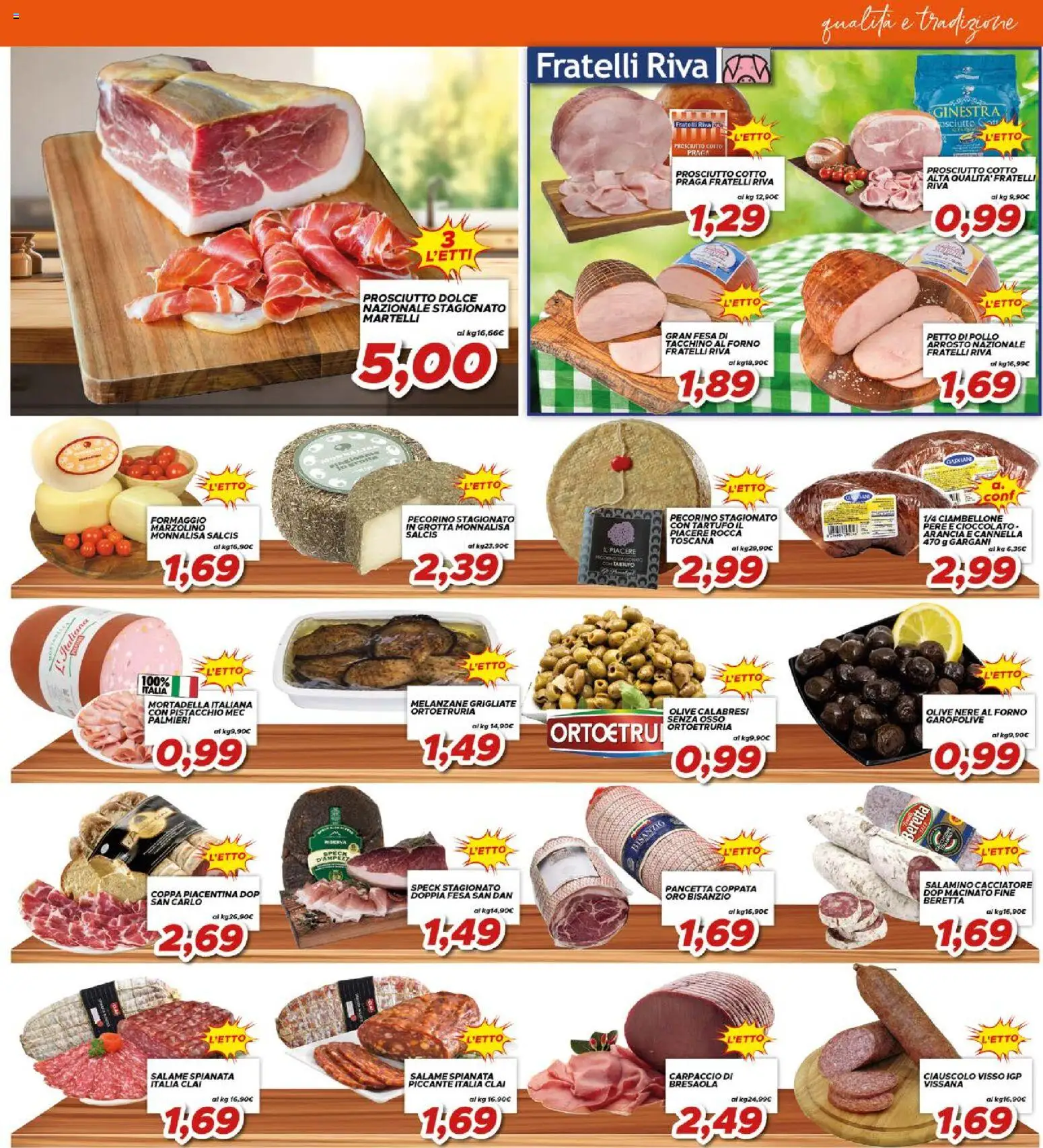 Volantino Ma Supermercati del 17.04.2026 | Pagina: 3 | Prodotti: Tartufo, Salame, Mortadella, Forno
