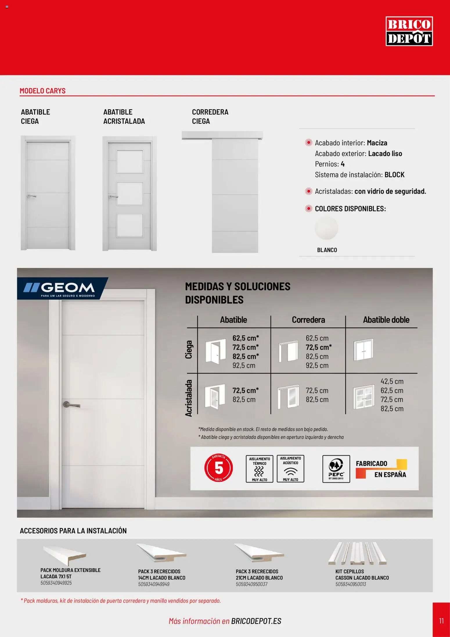 Brico Depôt Puertas y Ventanas │ válido desde el 07/10/2026 | Página: 11
