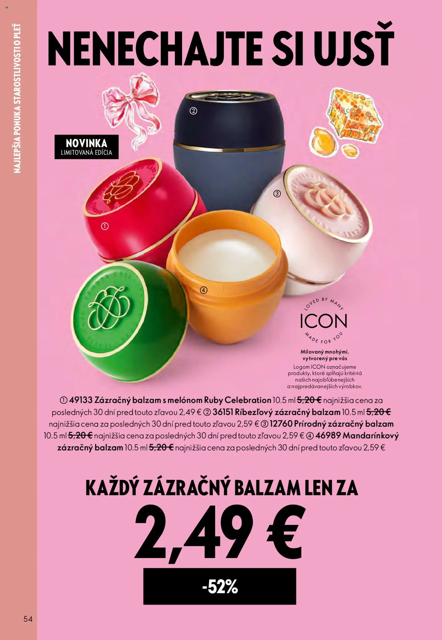 Nové Oriflame akcie – leták je platný od 25.03.2026 | Strana: 54