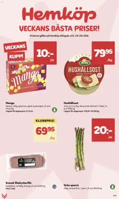 Hemköp erbjudanden - Förhandsvisning av reklamblad från butik Hemköp aktuell från 01.06.2026