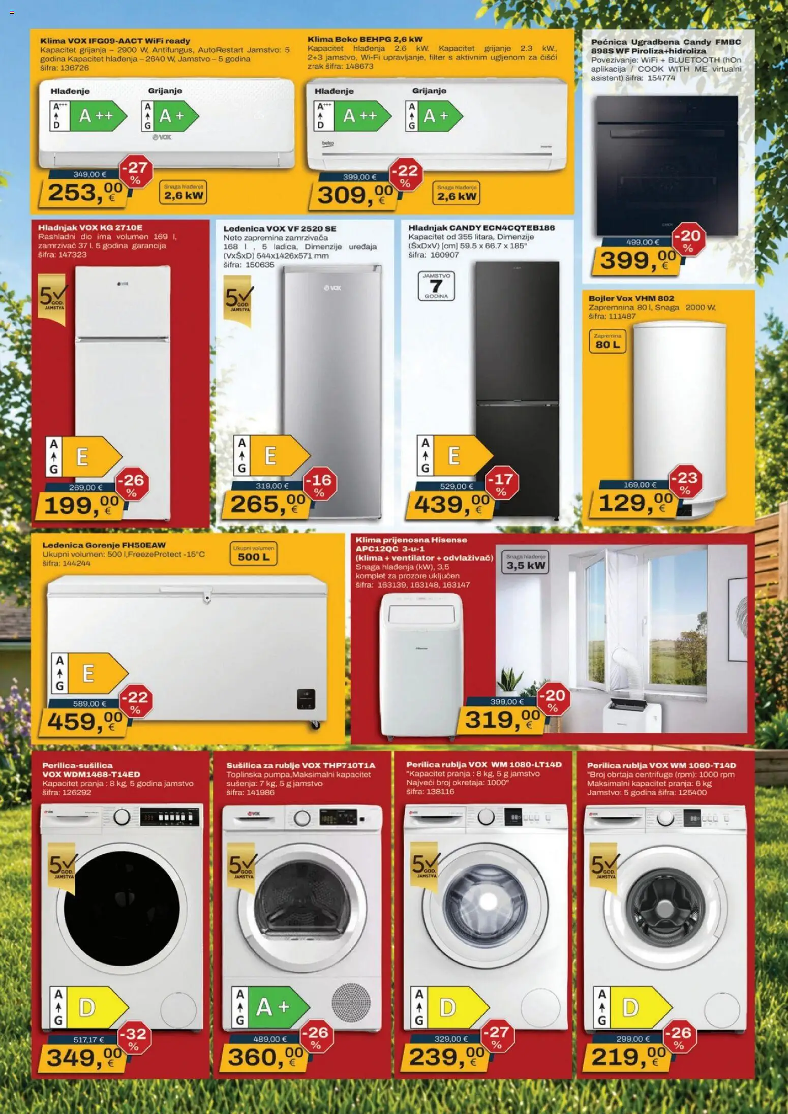 Vinkoprom katalog | vrijedi od 18.05.2026 | Stranica: 3 | Proizvodi: Ventilator, Perilica rublja, Klima, Zamrzivač