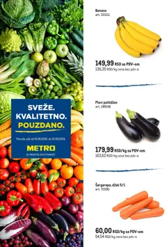 Metro katalog Sveže. Kvalitetno. Pouzdano. - pregled Metro kataloga - važi od 15.09.2026