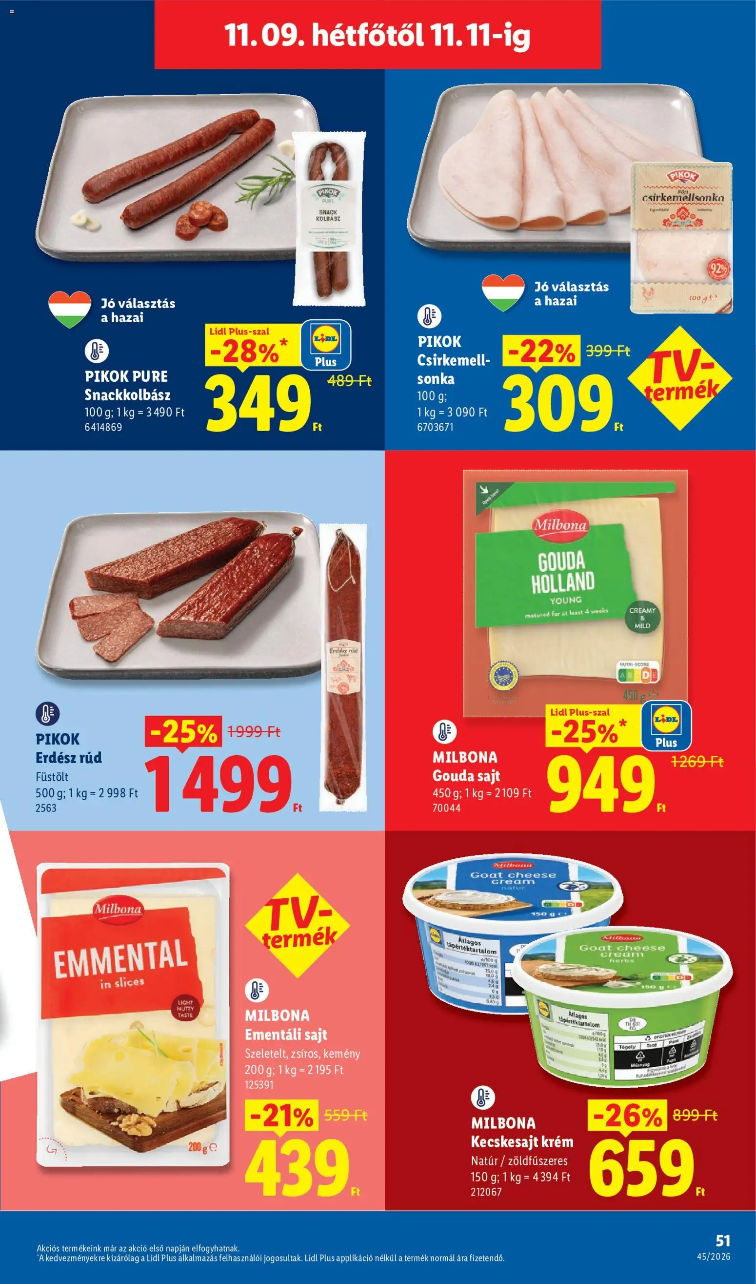Lidl akciós ujság - amely érvényes a következő dátumtól: 2026.11.05. | Oldal: 51