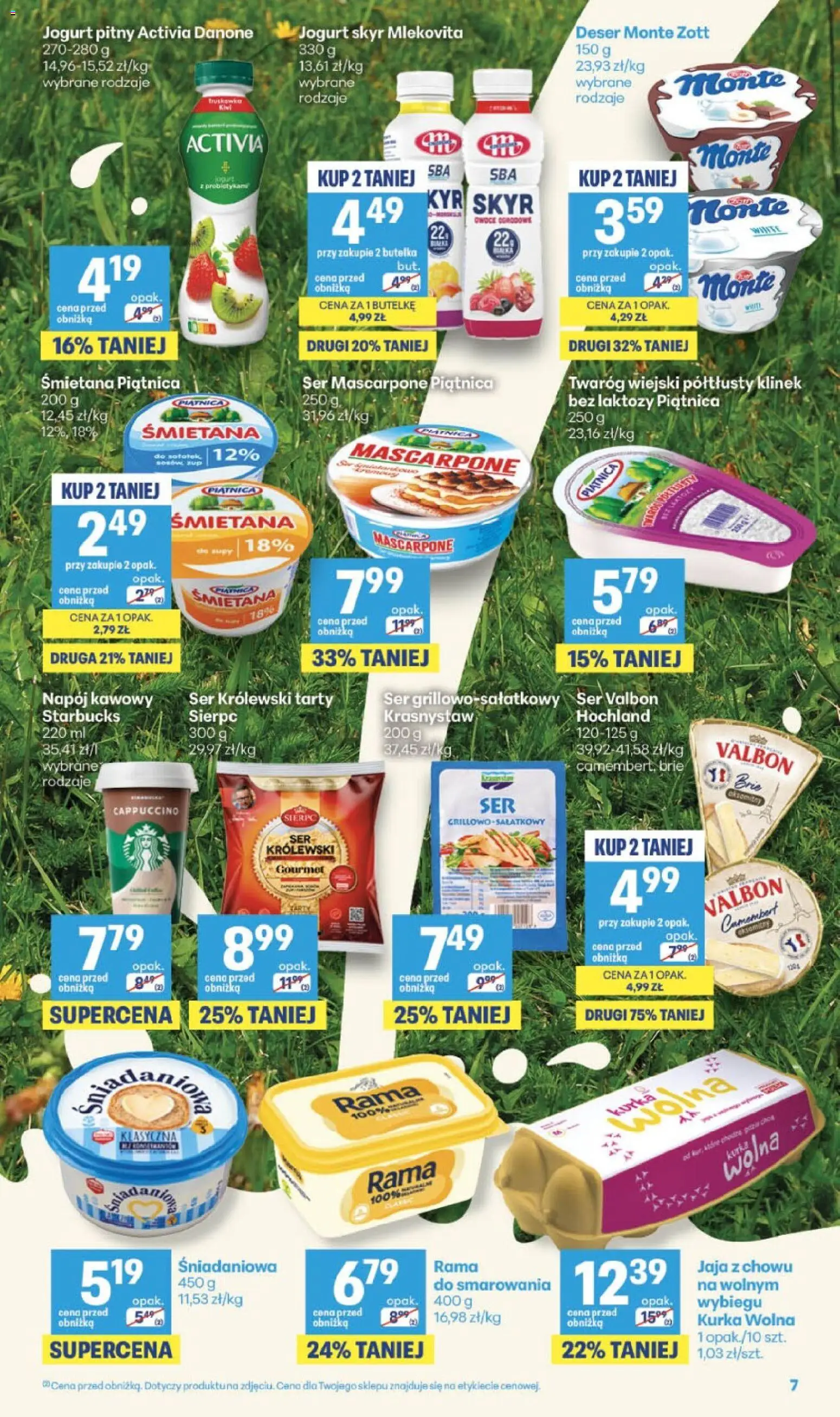 Delikatesy Centrum gazetka - Sklepy Własne od 20.08.2026 | Strona: 7 | Produkty: Śmietana, Twaróg, Owoce, Skyr
