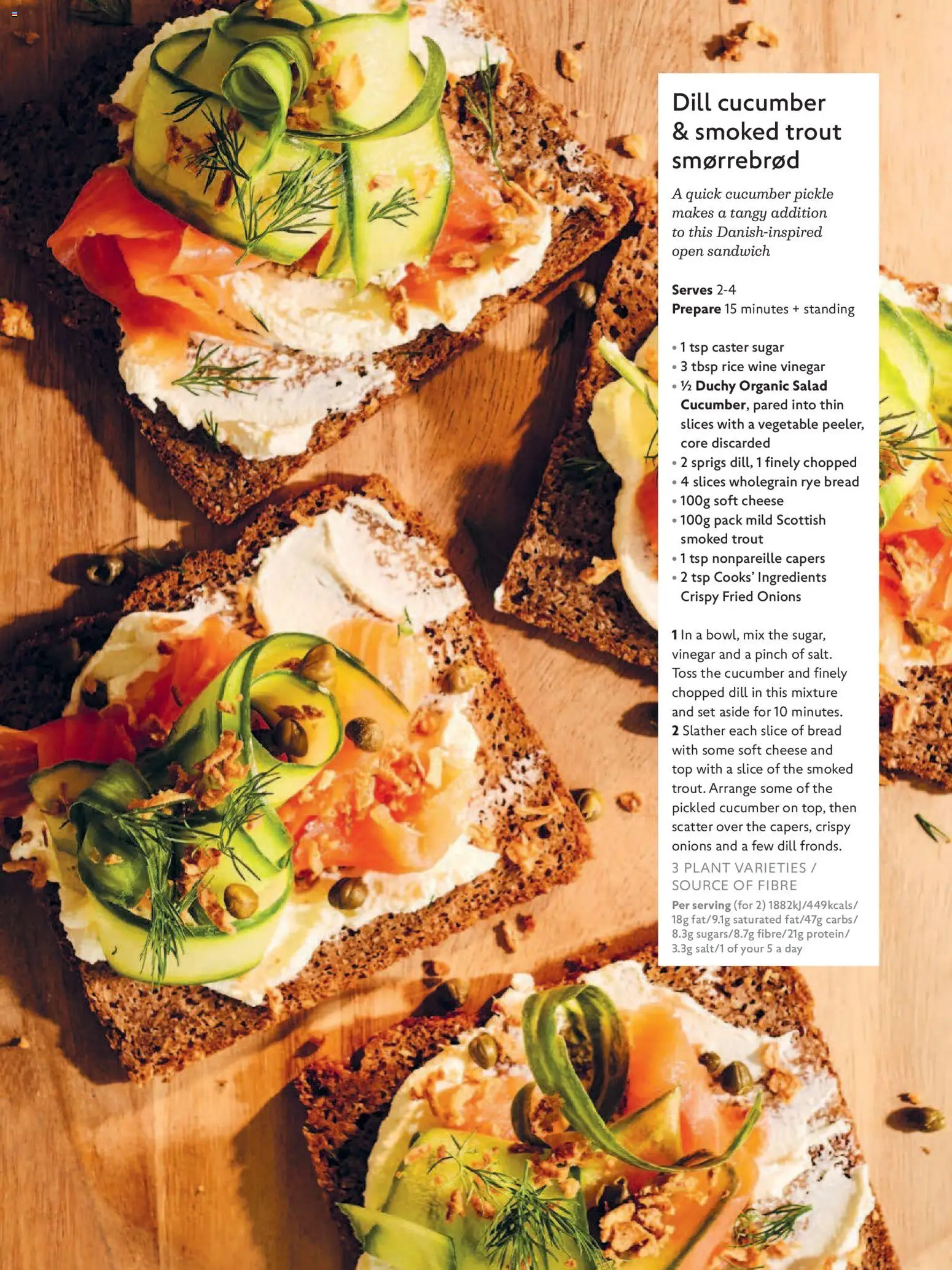 {H1} | Page: 43 | Products: Salad, Sugar, Caster sugar, Soft cheese