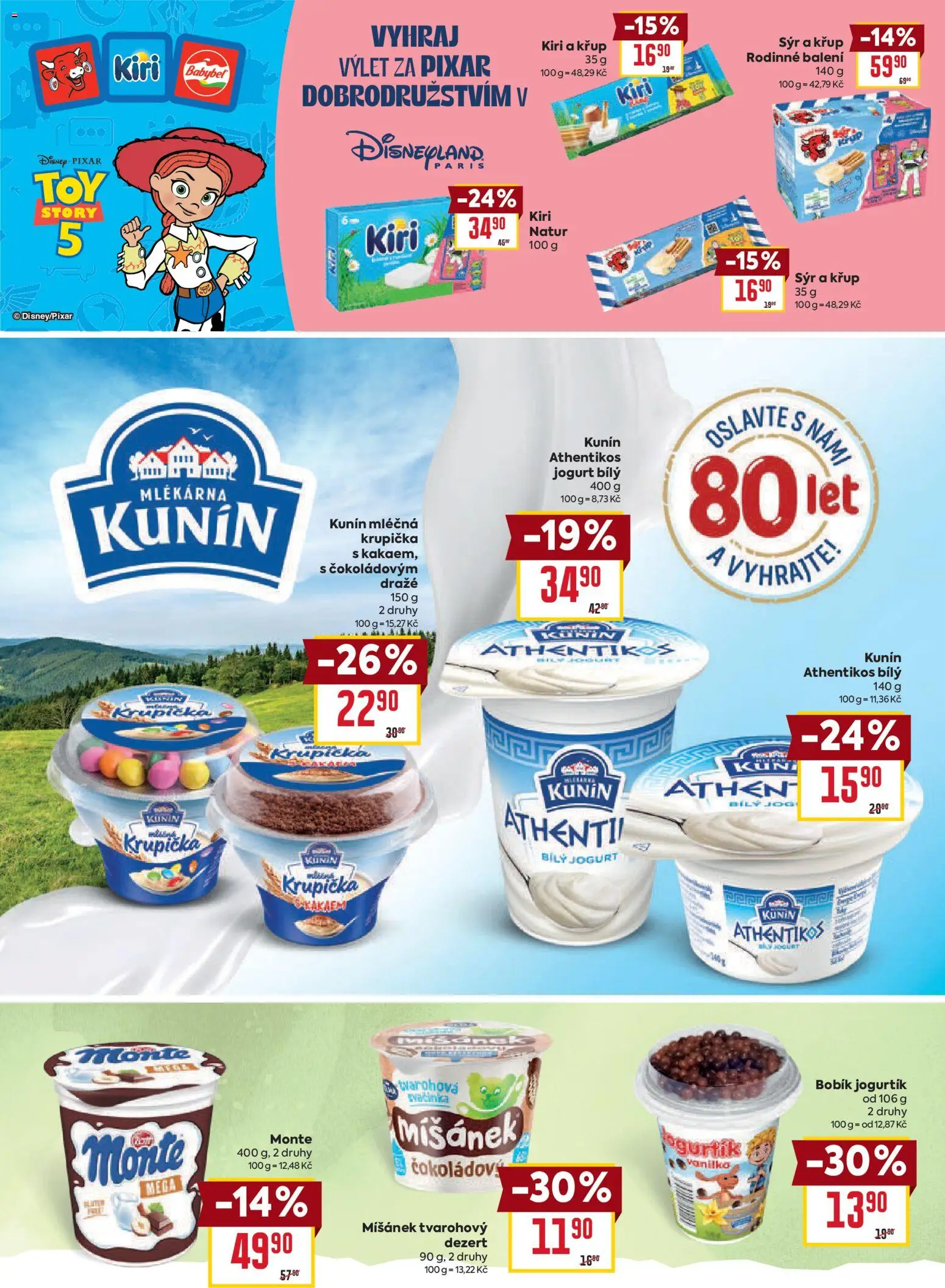 Billa leták - Na cestě za jedničkami od 05.08.2026 | Strana: 8 | Produkty: Sýr, Jogurt, Babybel, Omega