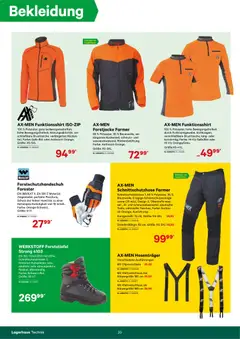 Lagerhaus Forstkatalog ab 01.01.2025 gültig | Seite: 20 | Produkte: Bekleidung, Öl