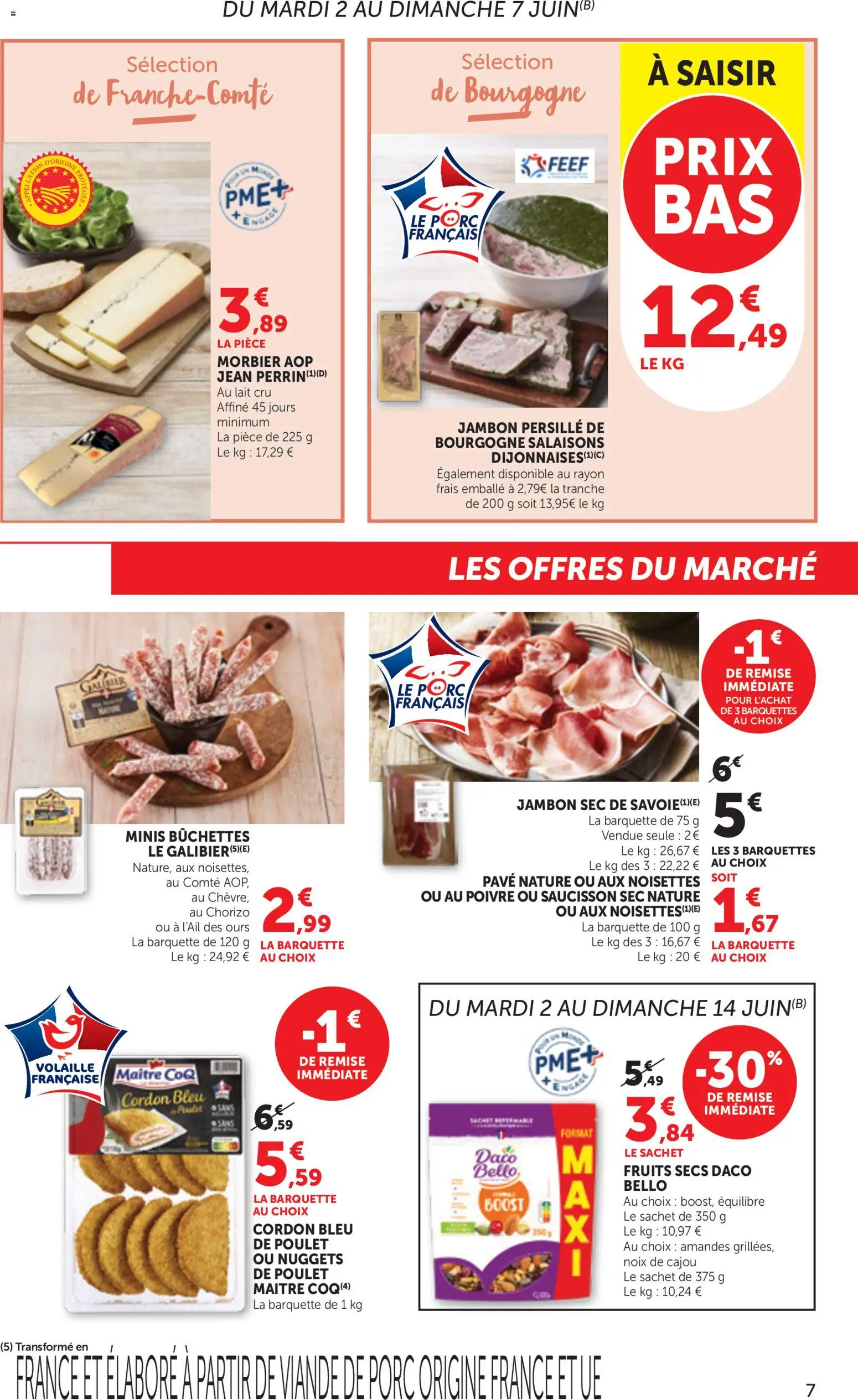 {H1} | Page: 7 | Produits: Noisettes, Volaille, Lait, Fruits secs