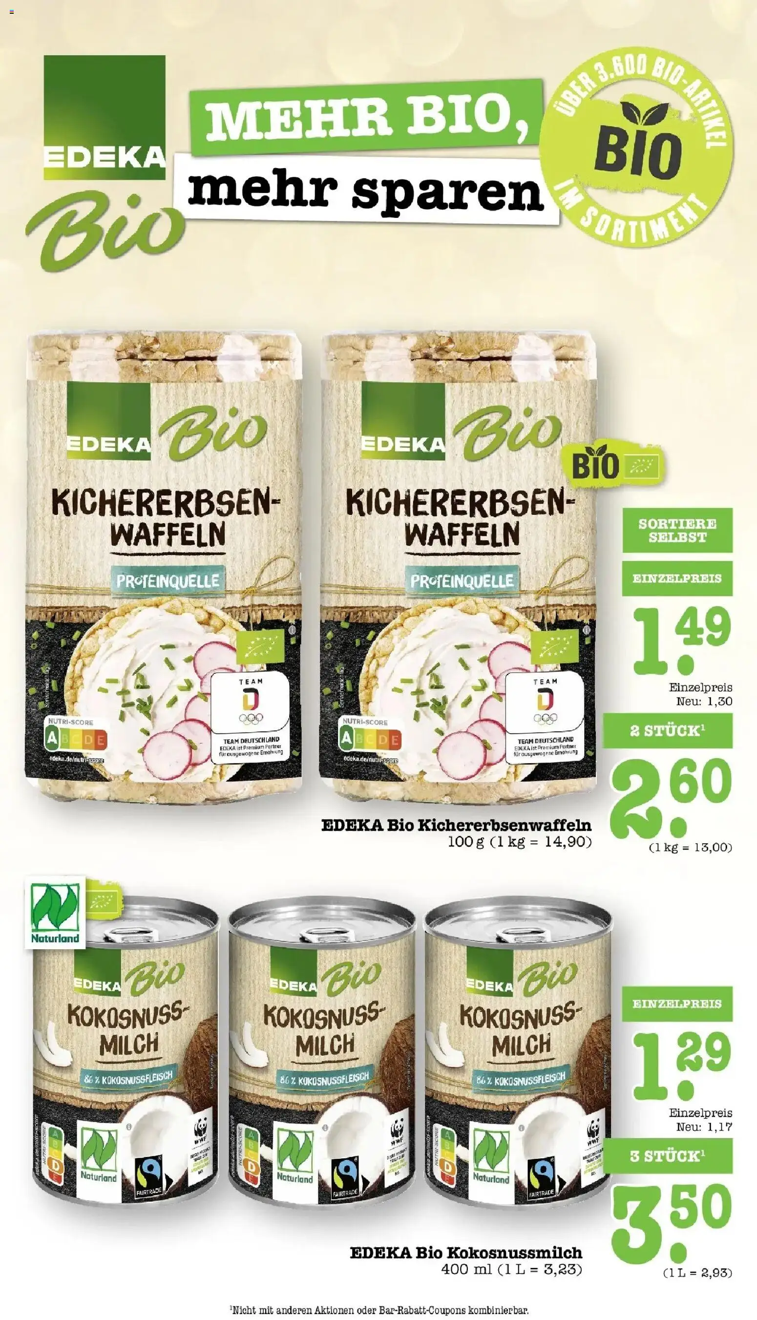 E center Prospekt Karlsruhe (ab 21.09.2026) zum Blättern | Seite: 44 | Produkte: Milch, Waffeln
