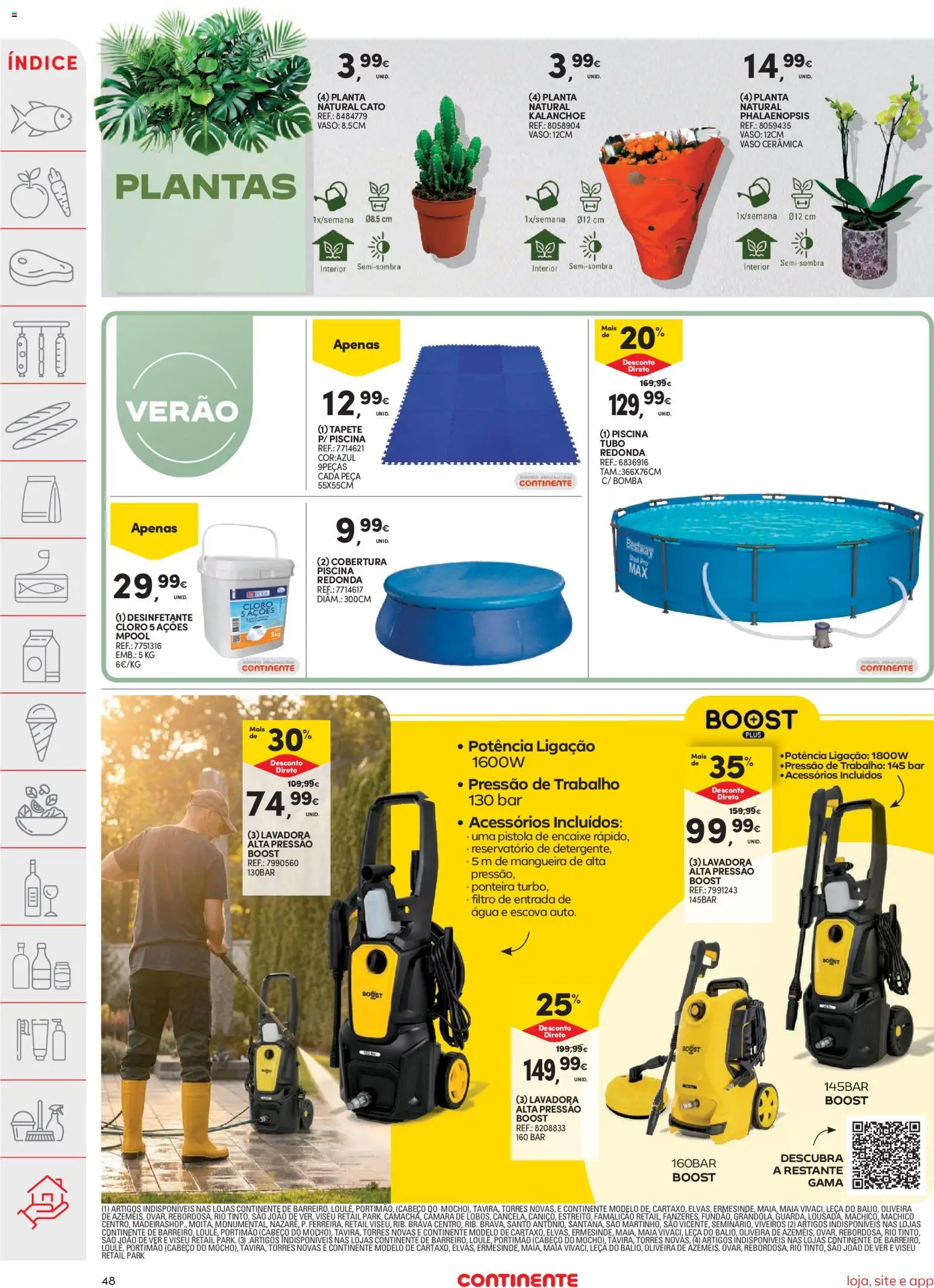 Continente folheto │ válido de 23/06/2026 | Página: 50 | Produtos: Agua, Lavadora alta pressão, Mangueira, Vaso