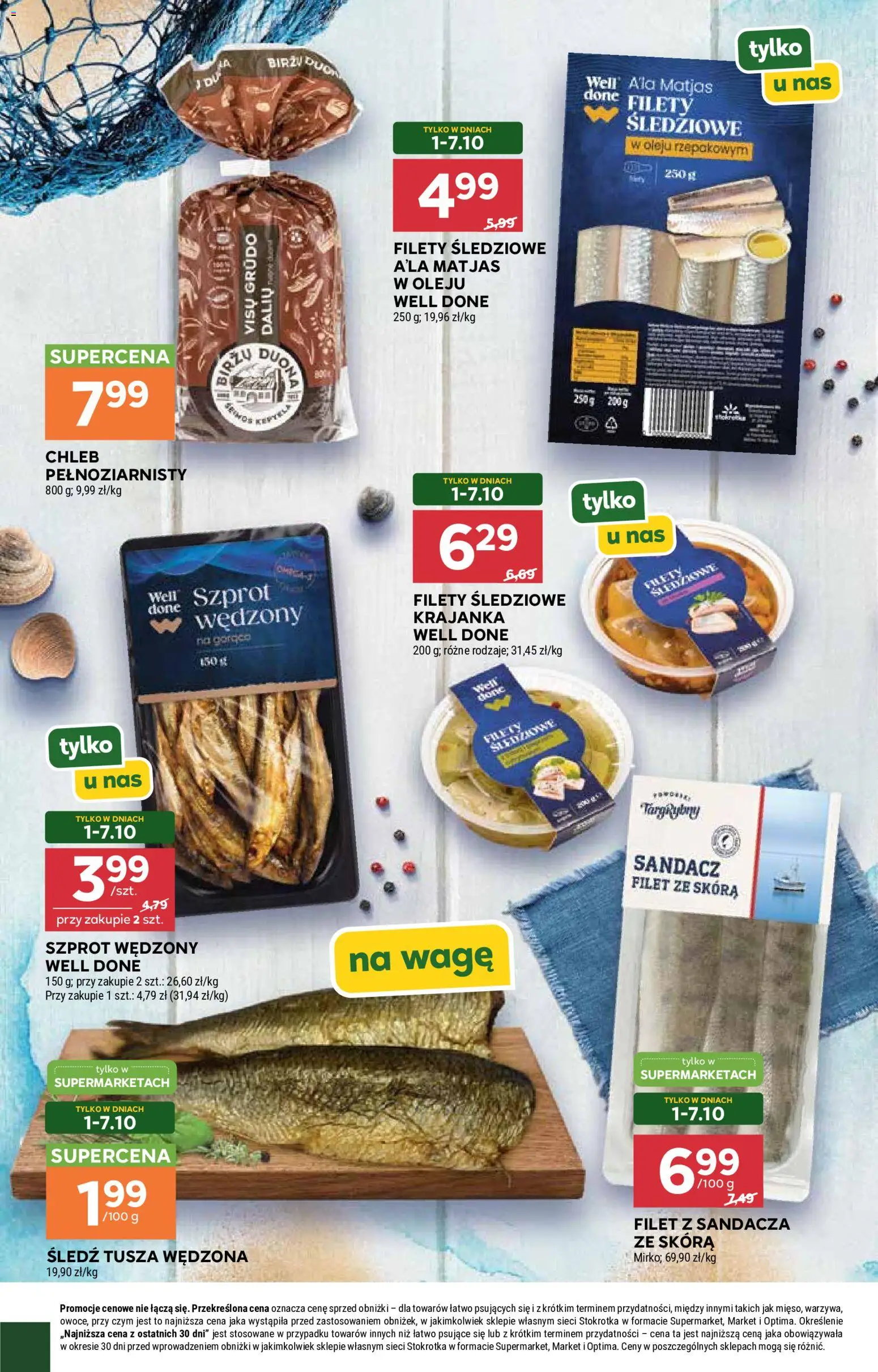 Stokrotka gazetka - Kuchnia Bałtycka od 01.10.2026 | Strona: 3 | Produkty: Śledź, Sandacz, Filety śledziowe a'la matjas, Filet