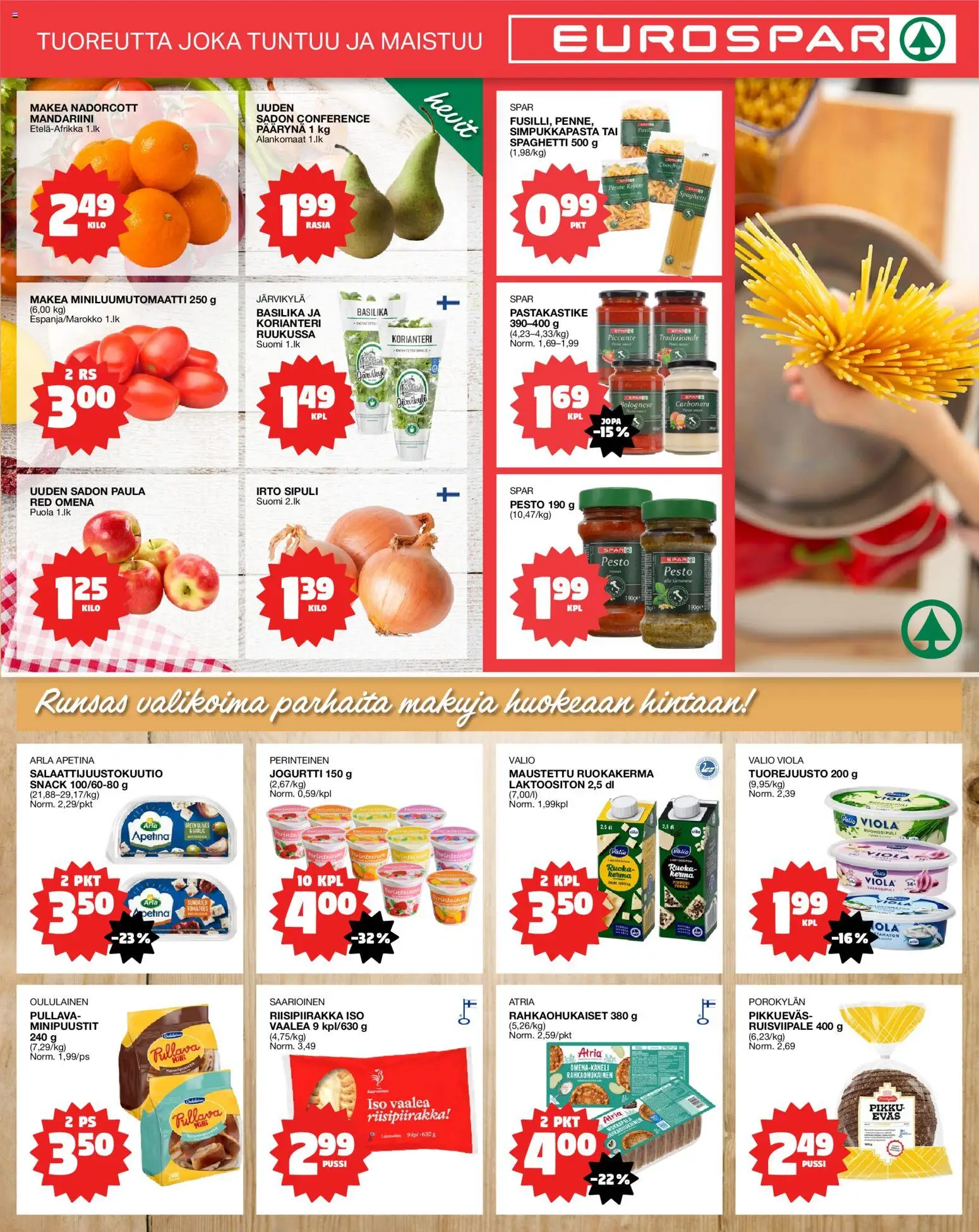 Tokmanni - Eurospar – voimassa 10/09/2026 alkaen | Sivu: 3 | Tuotteet: Basilika, Korianteri, Jogurtti, Kerma