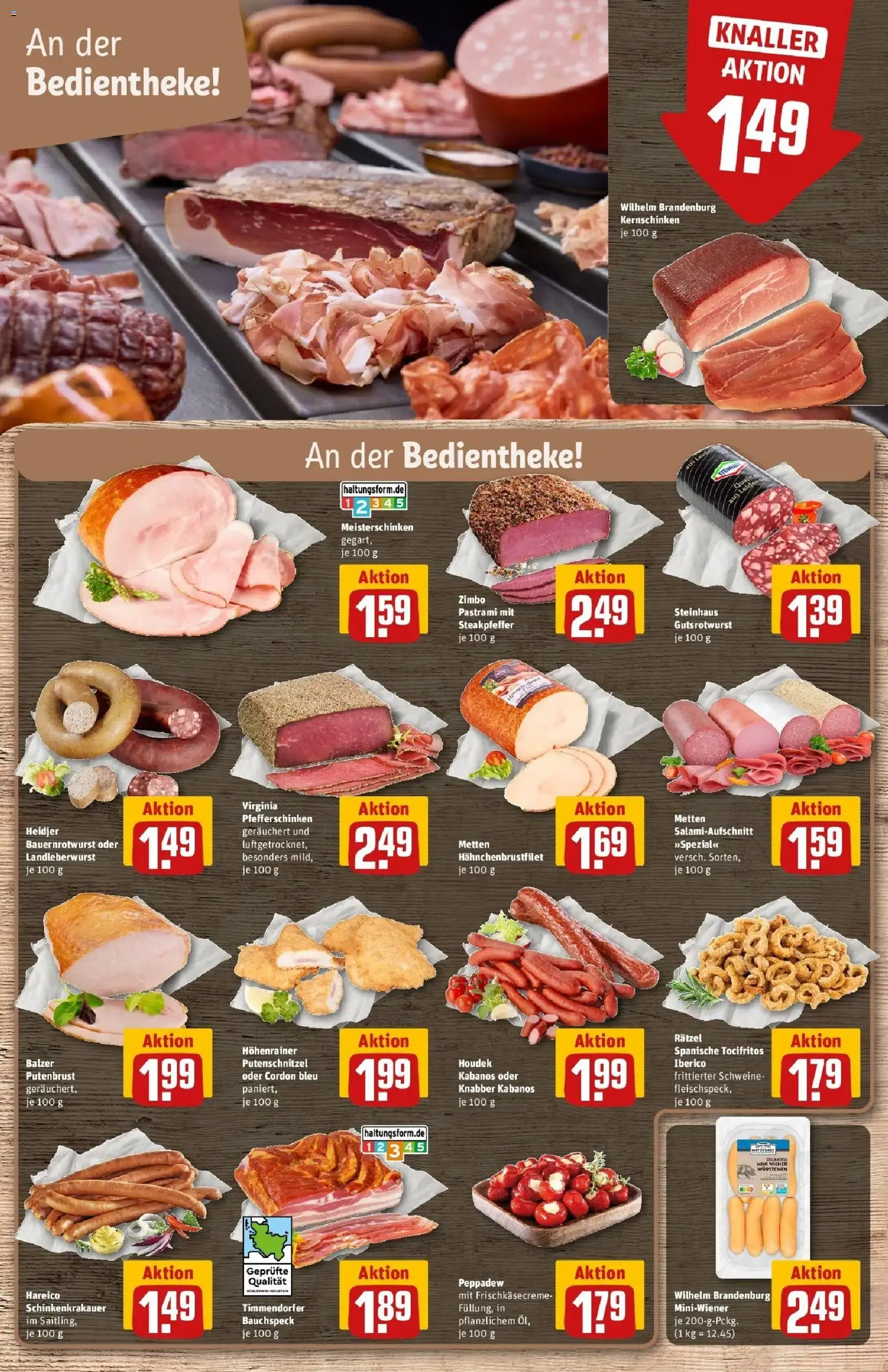 REWE Prospekt ab 31.08.2026 zum Blättern » Angebote | Seite: 10 | Produkte: Putenbrust, Wiener wurstchen, Putenschnitzel