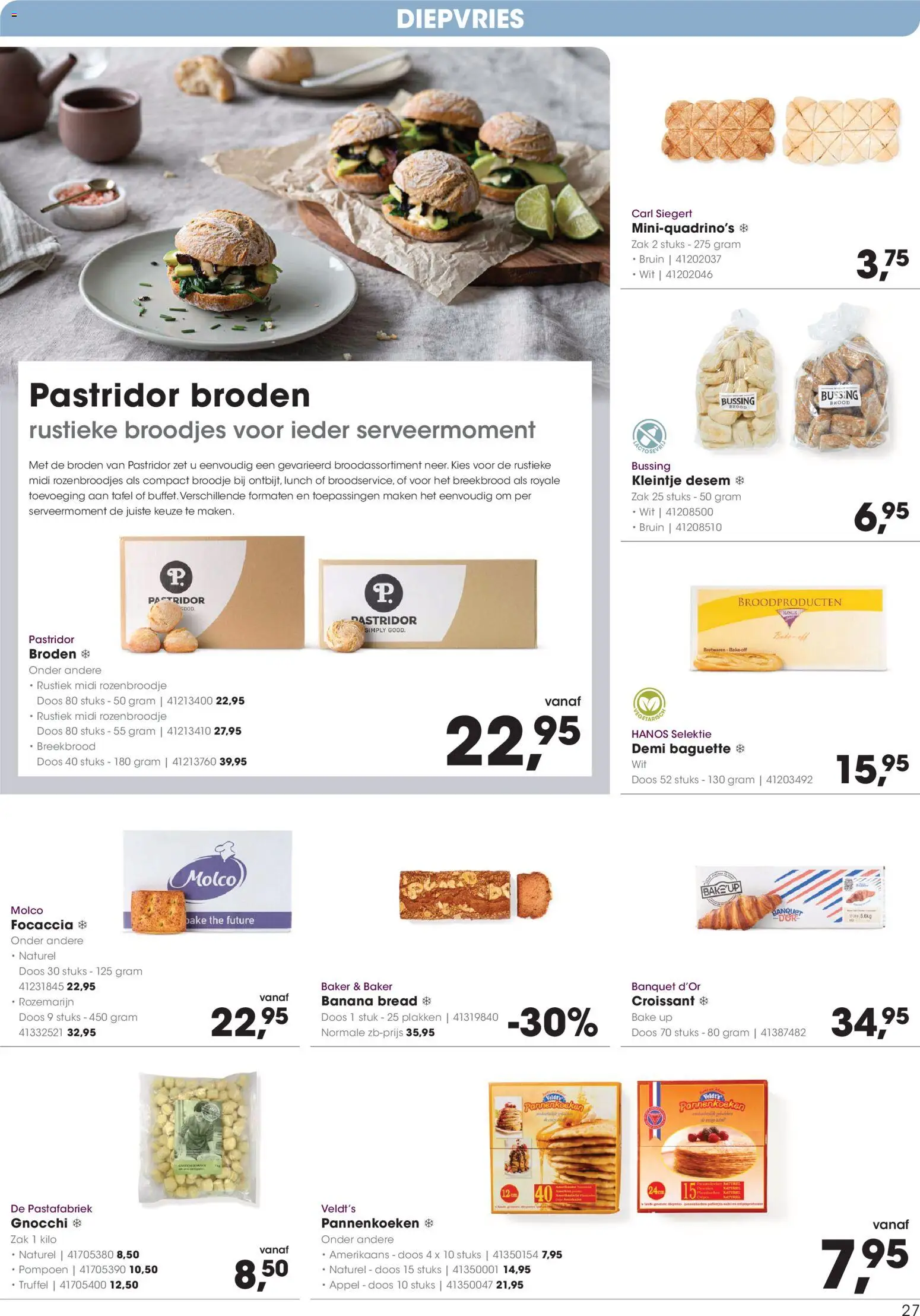 {H1} | Pagina: 27 | Producten: Pompoen, Croissant, Baguette, Zak