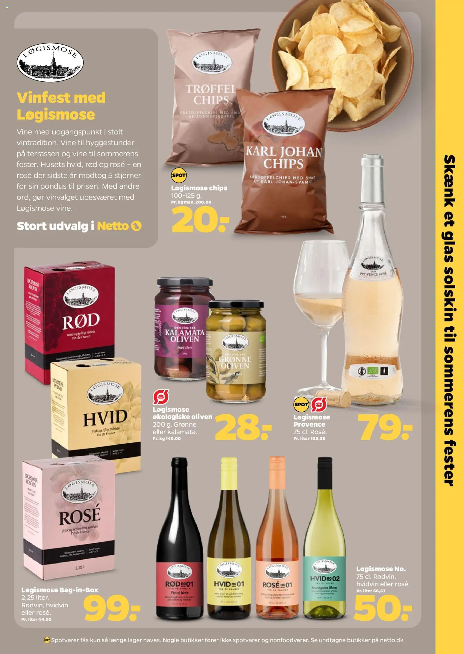 Netto tilbudsavis – gyldig fra 13.06.2026 | Side: 18 | Produkter: Vin, Chips, Skænk, Oliven
