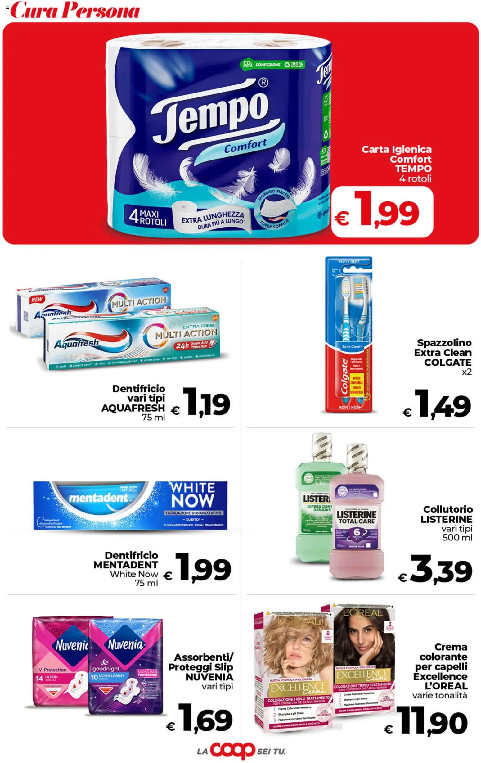 Volantino COOP del 29.05.2026 | Pagina: 40 | Prodotti: Shampoo, Maschera, Dentifricio, Spazzolino