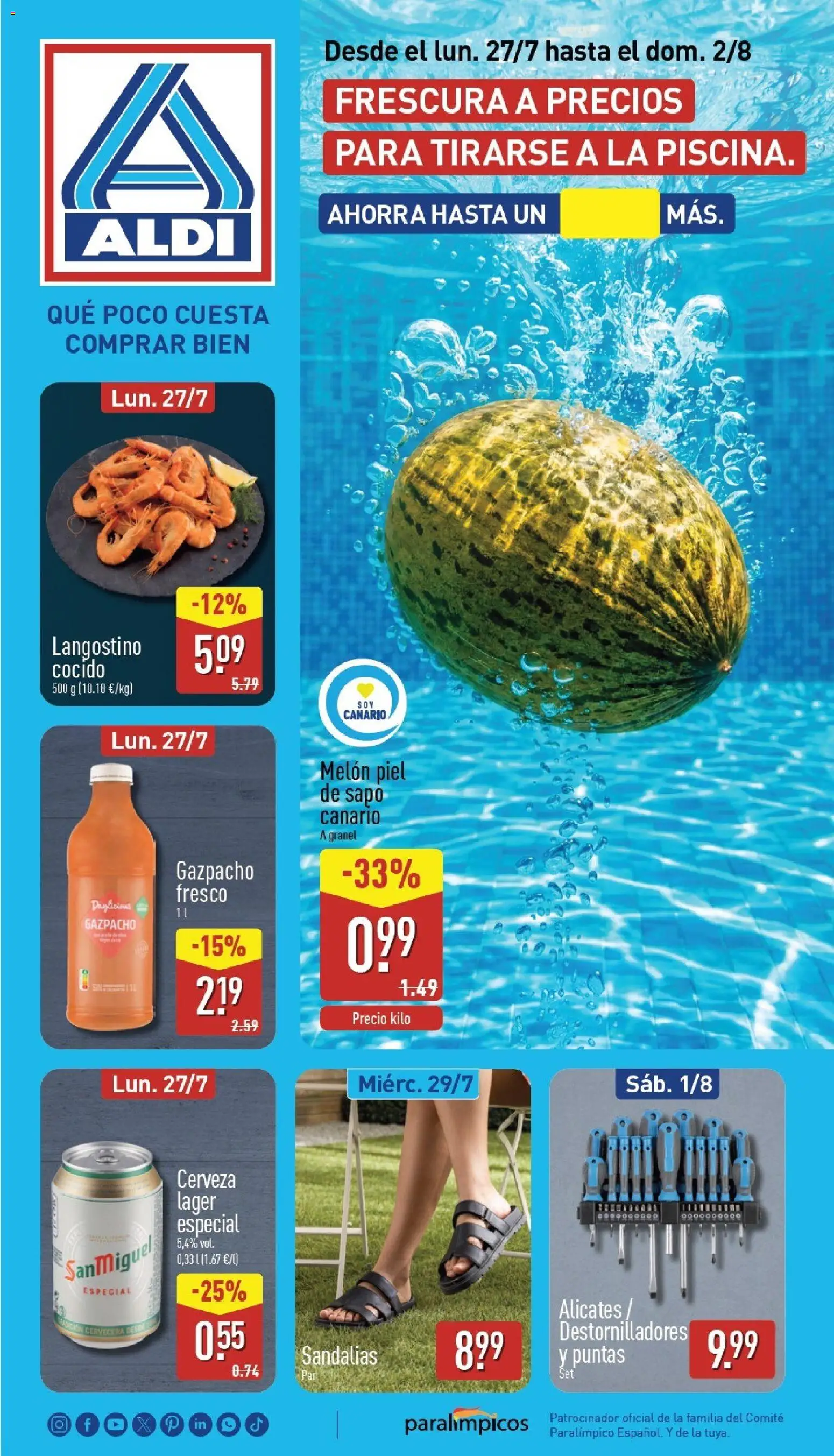 Aldi folleto Canarias del 27/07/2026 catalogue cover