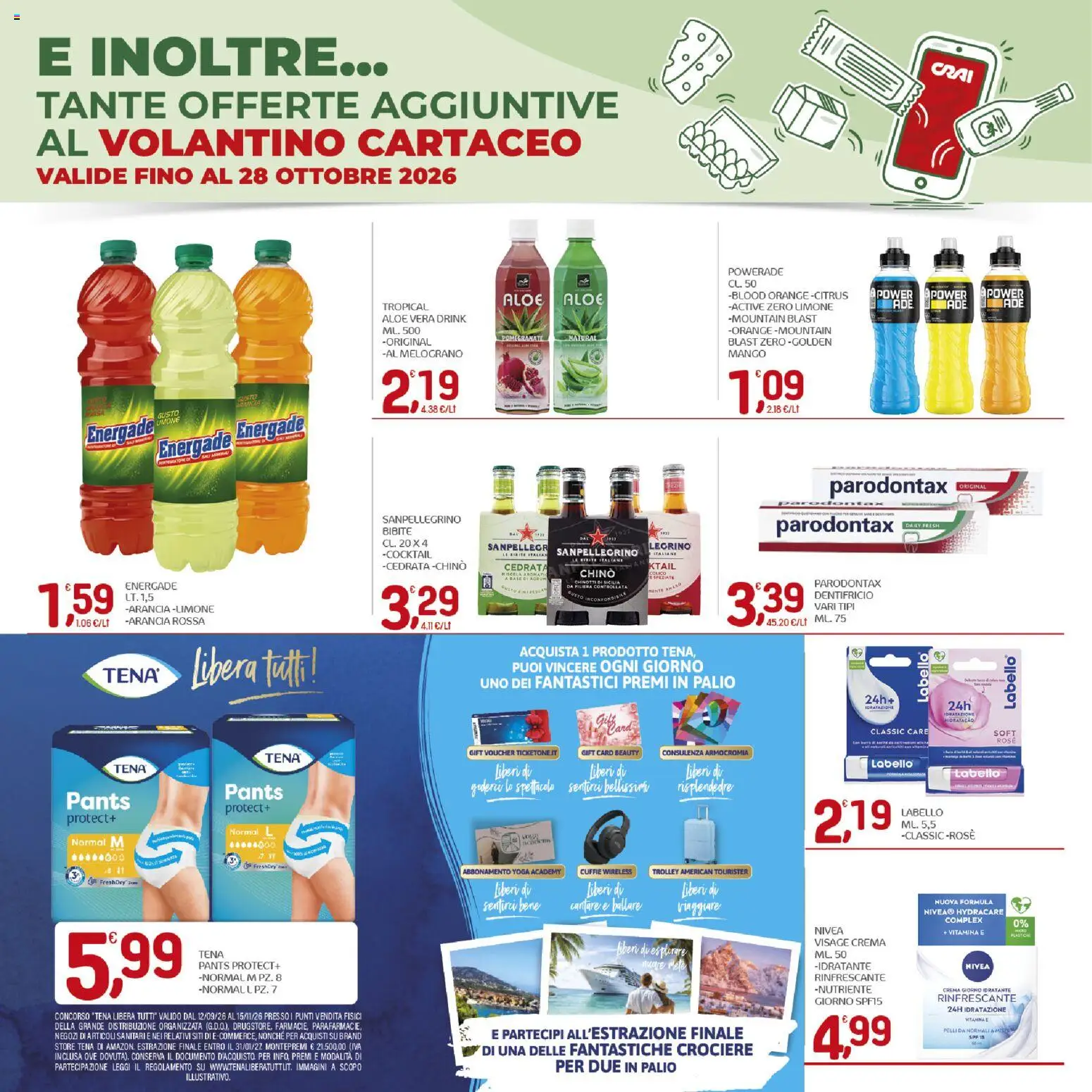 Volantino CRAI del 15/10/2026 | Pagina: 24 | Prodotti: Dentifricio, Cocktail, Limone, Cedrata