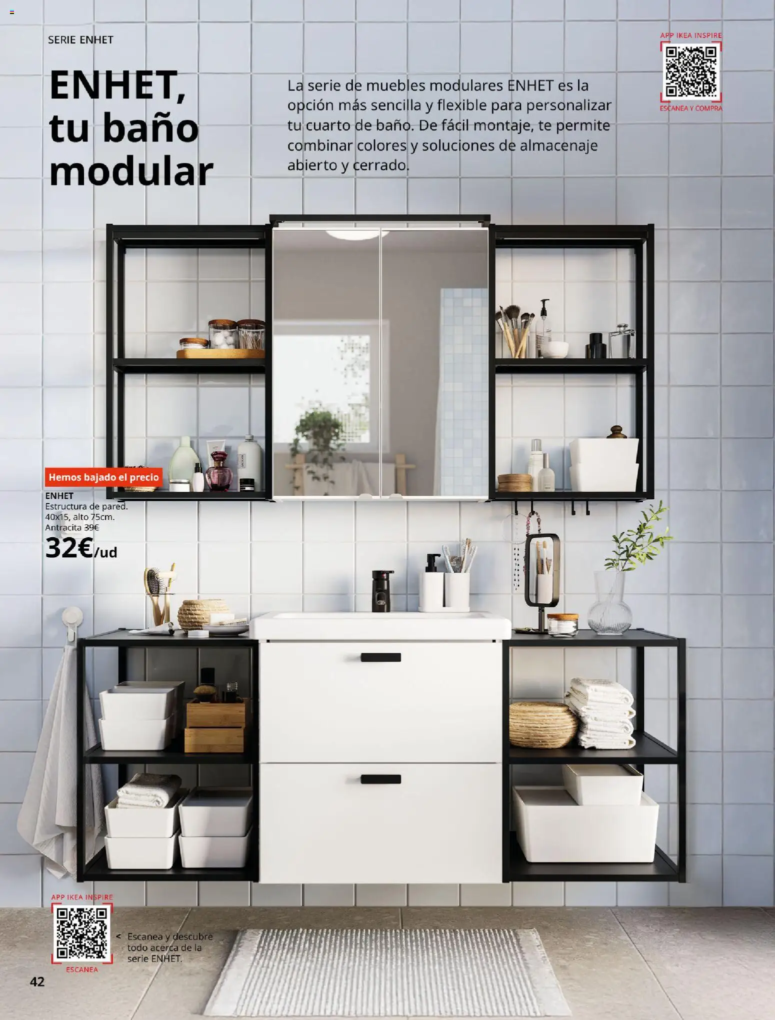 Catálogo IKEA Baños │ válido desde el 01/02/2026 | Página: 42 | Productos: Té, Muebles, Almacenaje, Baño