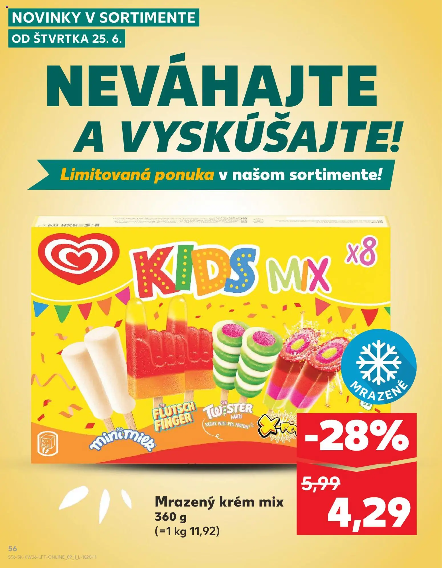 Kaufland SK akciós ujság - amely érvényes a következő dátumtól: 2026.06.25. | Oldal: 56