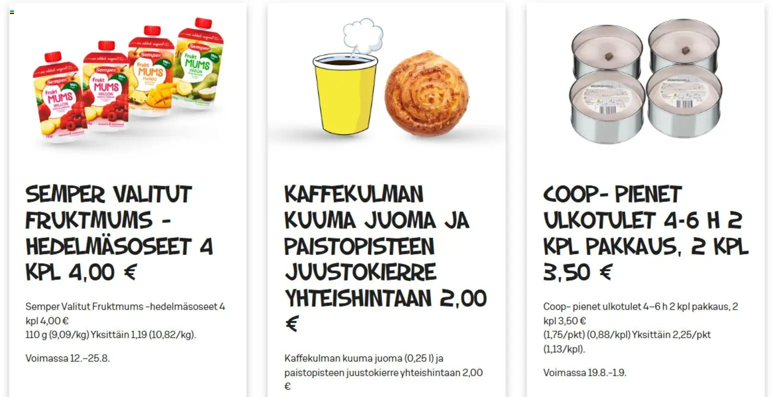 Alepa tarjoukset – voimassa 19/08/2026 alkaen | Sivu: 1