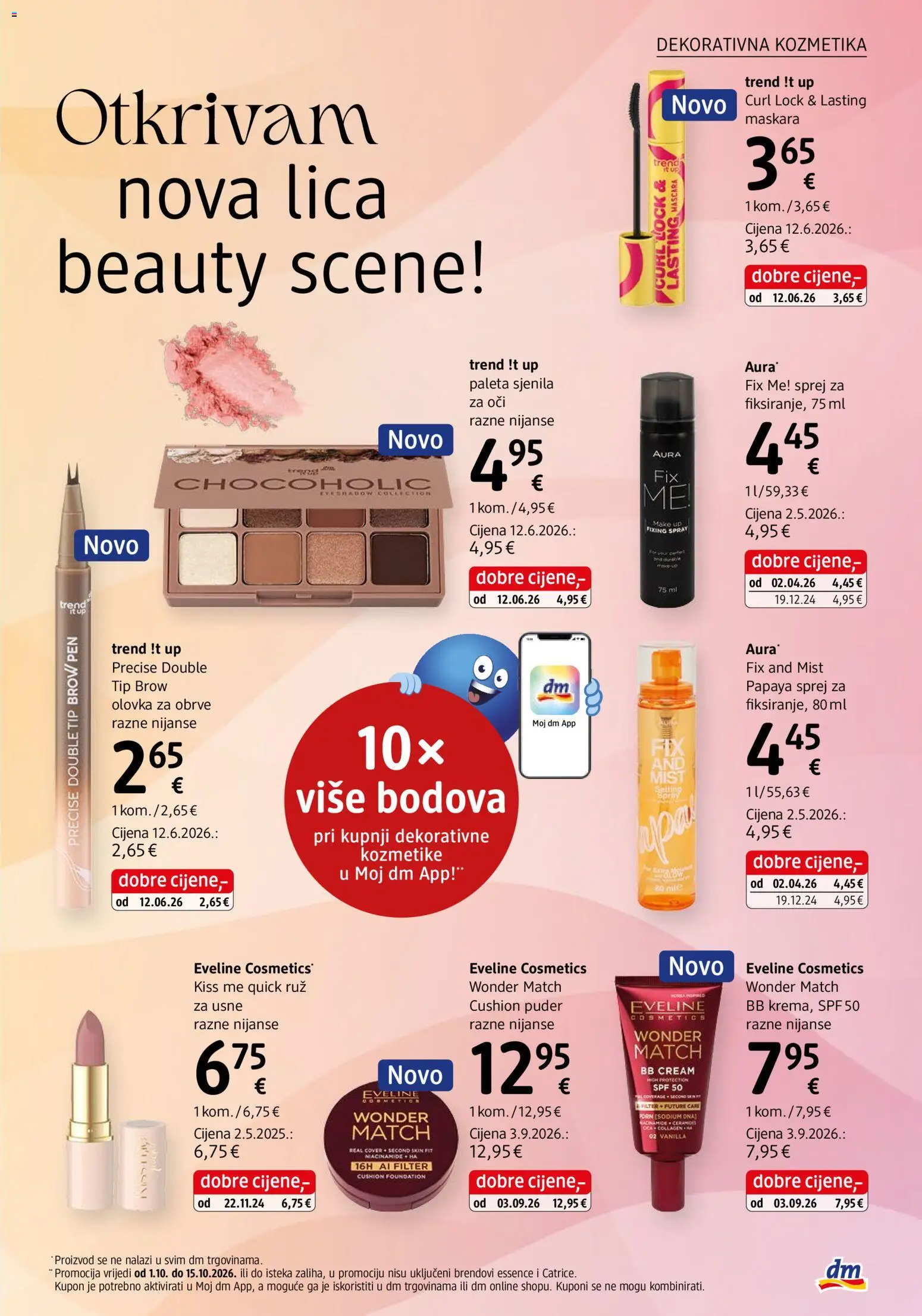 DM katalog | vrijedi od 01.10.2026 | Stranica: 35 | Proizvodi: Paleta, Maskara, Olovka za obrve, Ruž