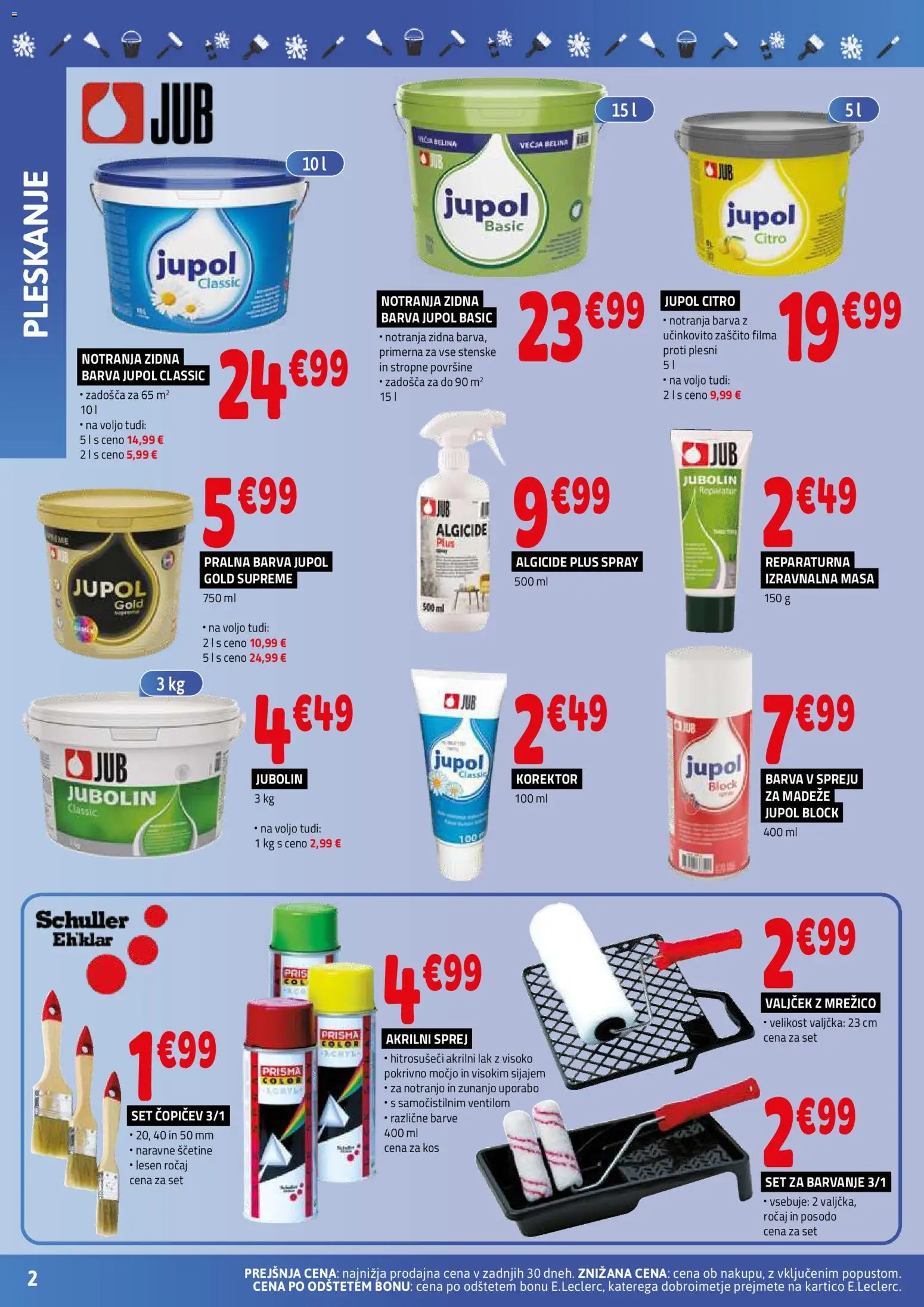 Novi E.leclerc katalog ponudbe – veljaven od 02.09.2026 | Stran: 2 | Izdelki: Kos, Korektor, Lak, Barva