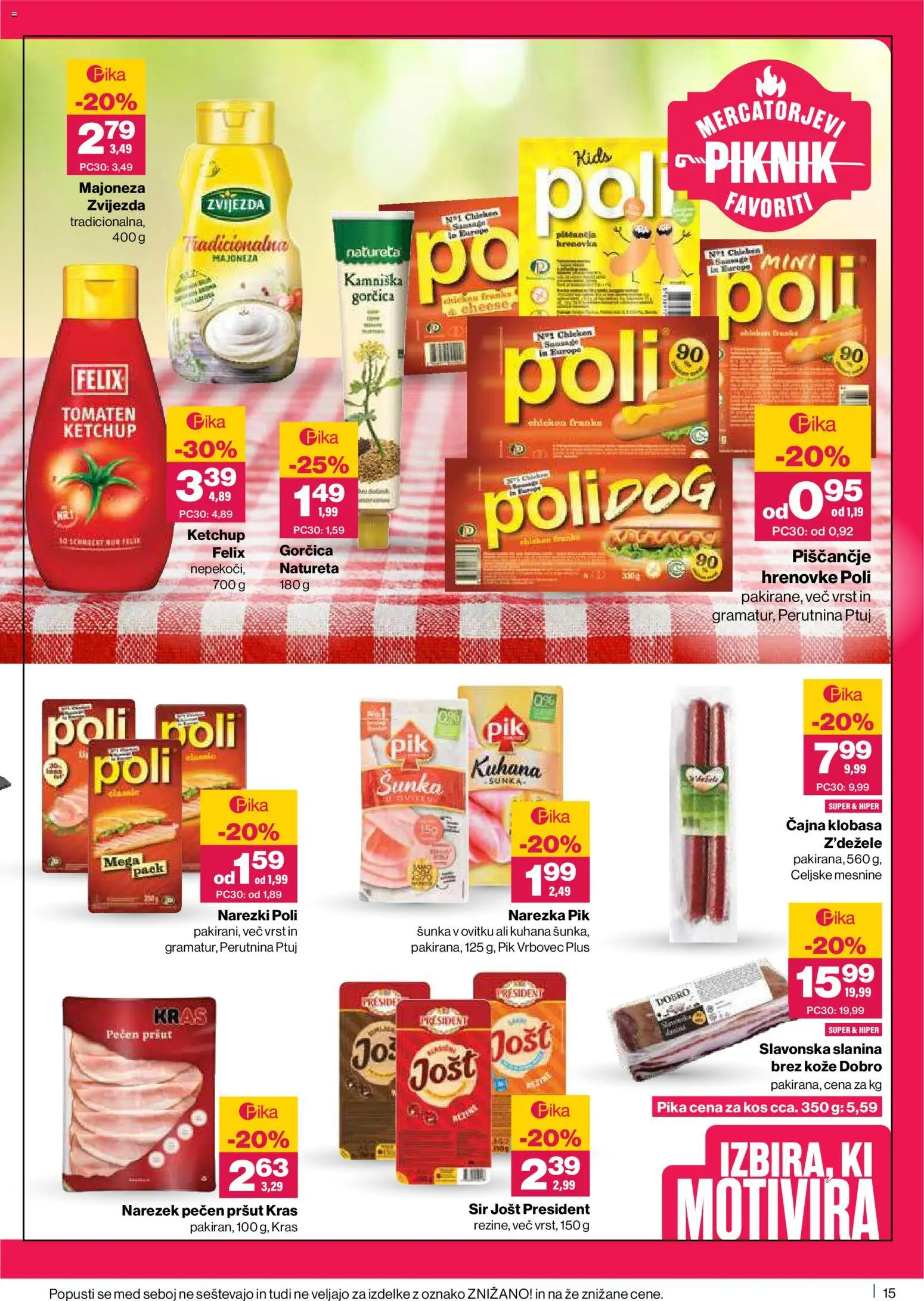 Novi Mercator katalog ponudbe – veljaven od 14.05.2026 | Stran: 15