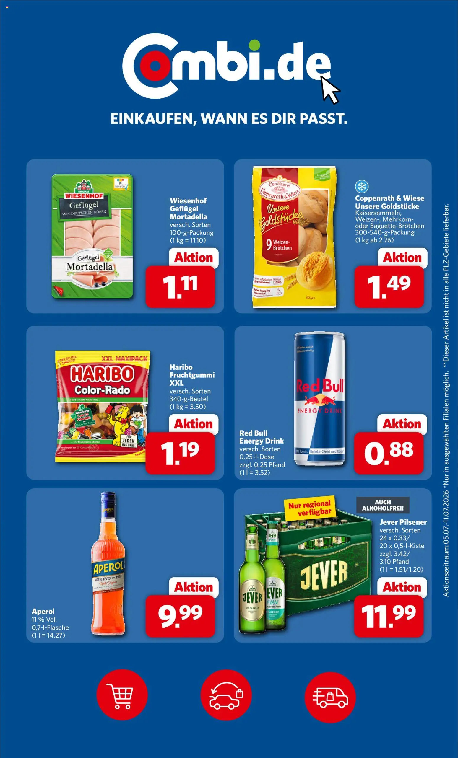 Combi Prospekt – gültig ab 06.07.2026 | Seite: 31 | Produkte: Haribo, Energy, Jever, Aperol