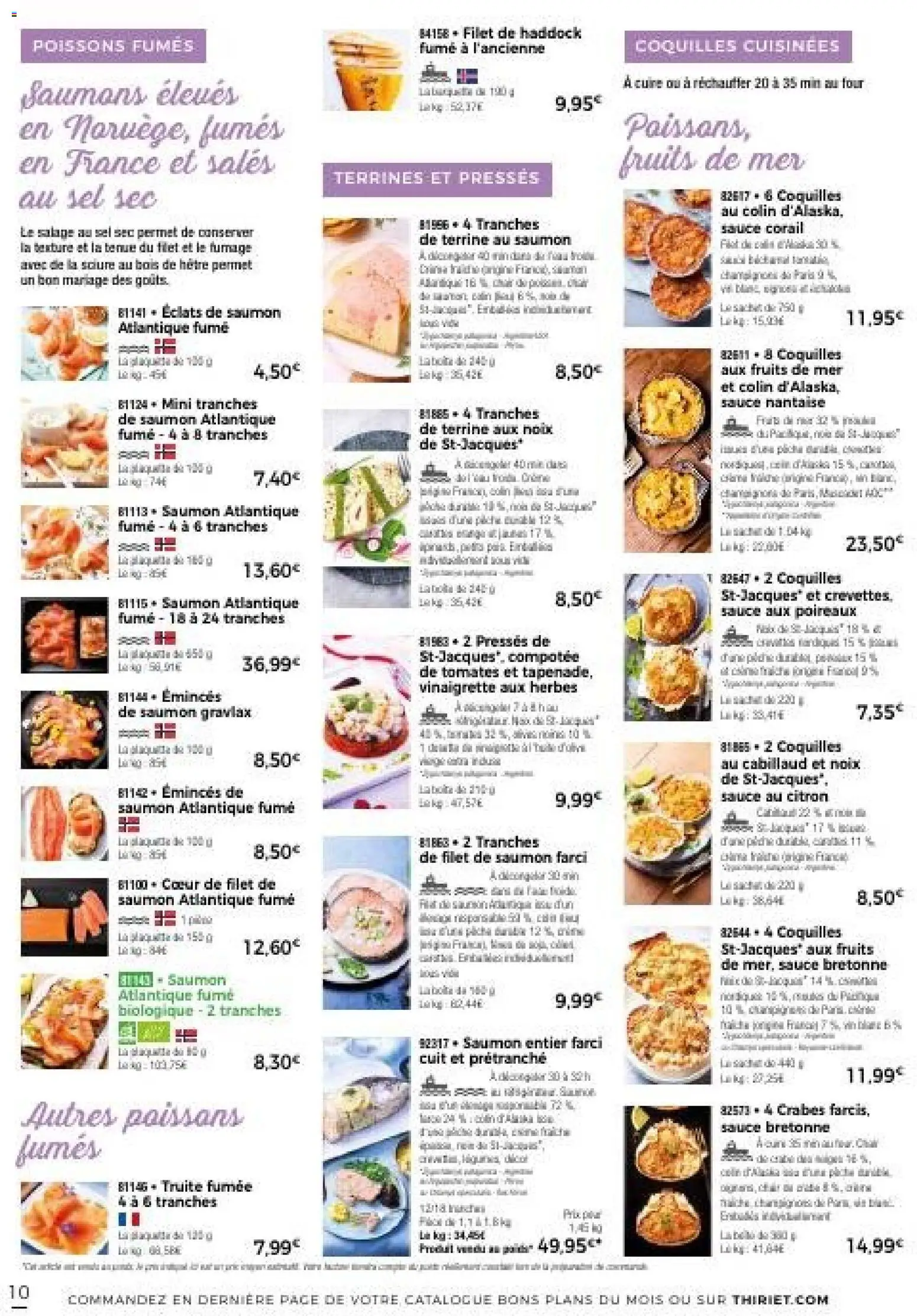 {H1} | Page: 10 | Produits: Citron, Truite, Tomates, Noix