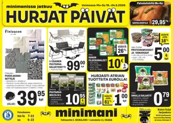 Minimani-mainoslehti voimassa 18.05.2026 alkaen